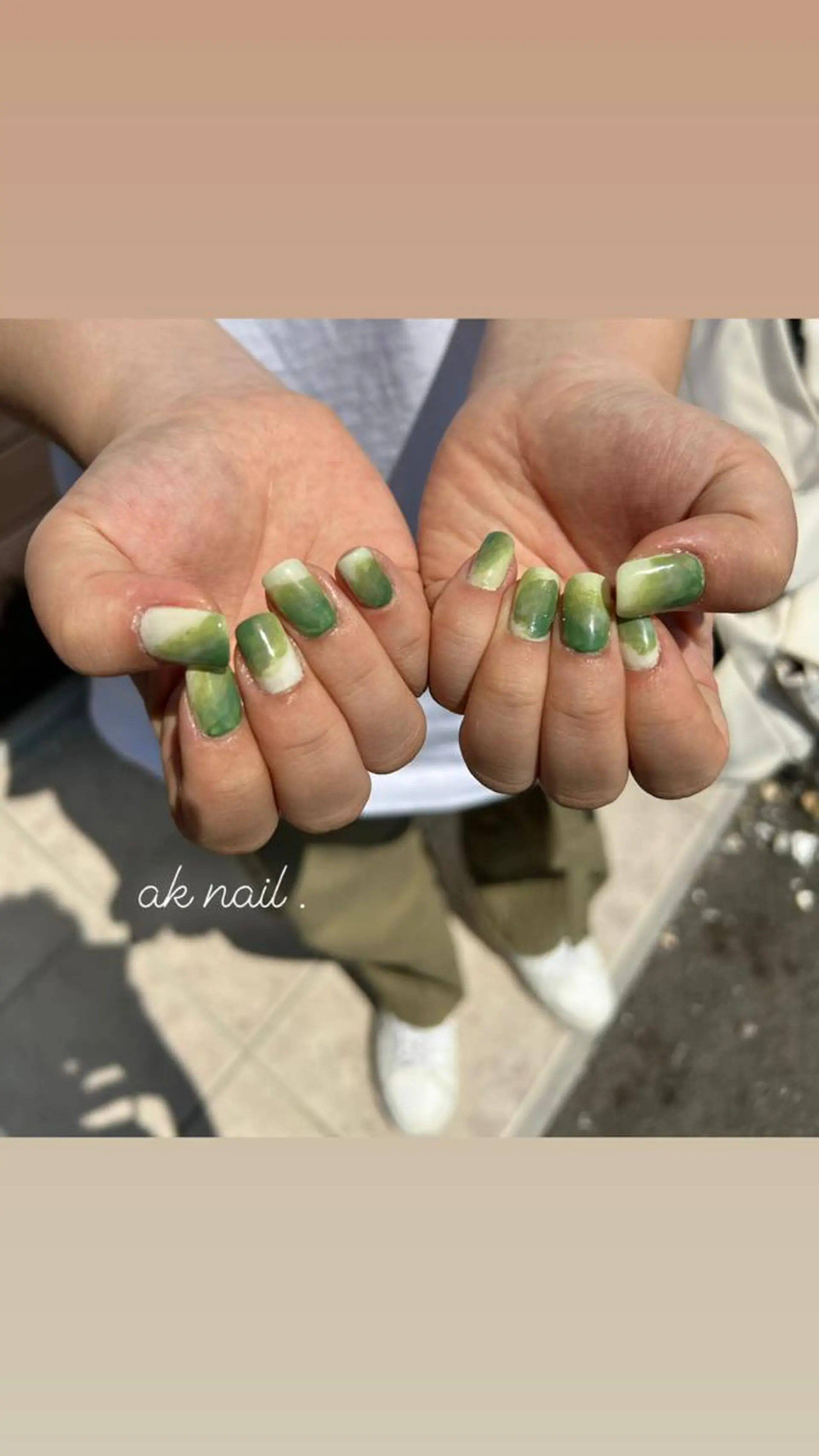 ネイル ニュアンスネイル ハンドネイル ak nail .のネイルデザイン