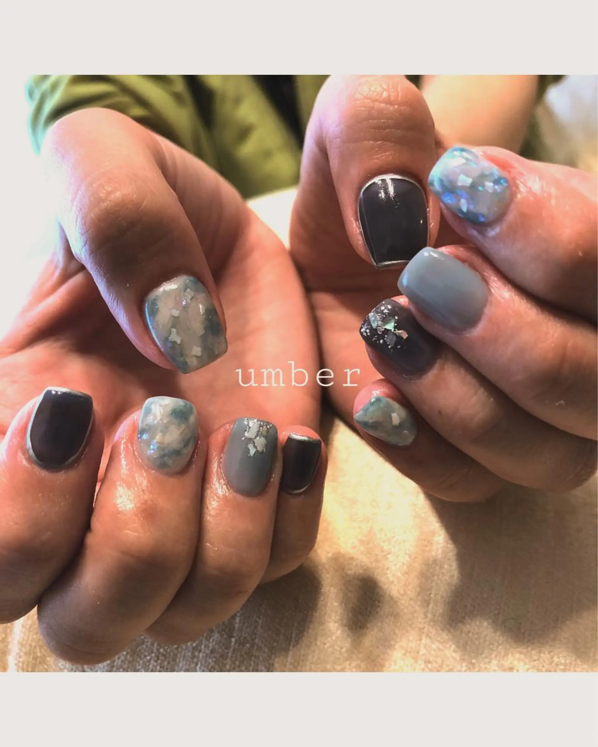 ネイル アートネイル クリアネイル フットネイル マグネットネイル メンズネイル ハンドネイル umber 三茶1分のネイルデザイン