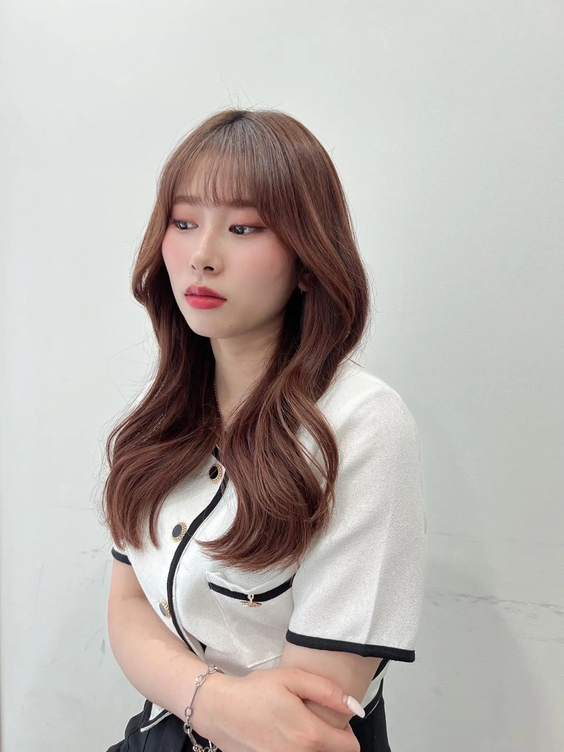 ロング カラー レイヤーカット顔周り /アレンジ伊藤彪真のヘアスタイル