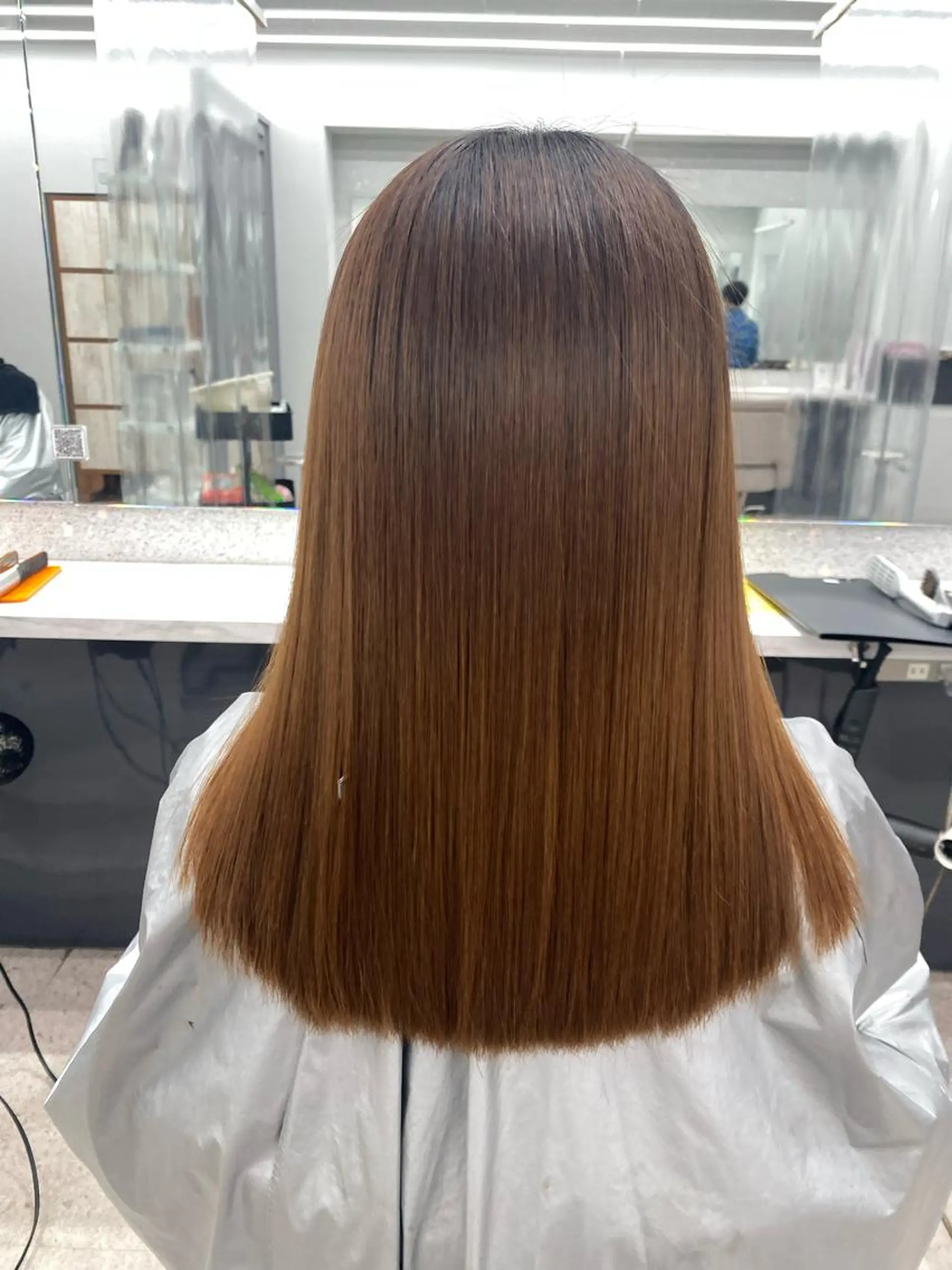 ロング 京都レイヤーカット/ 縮毛矯正/羽柴りくのヘアスタイル