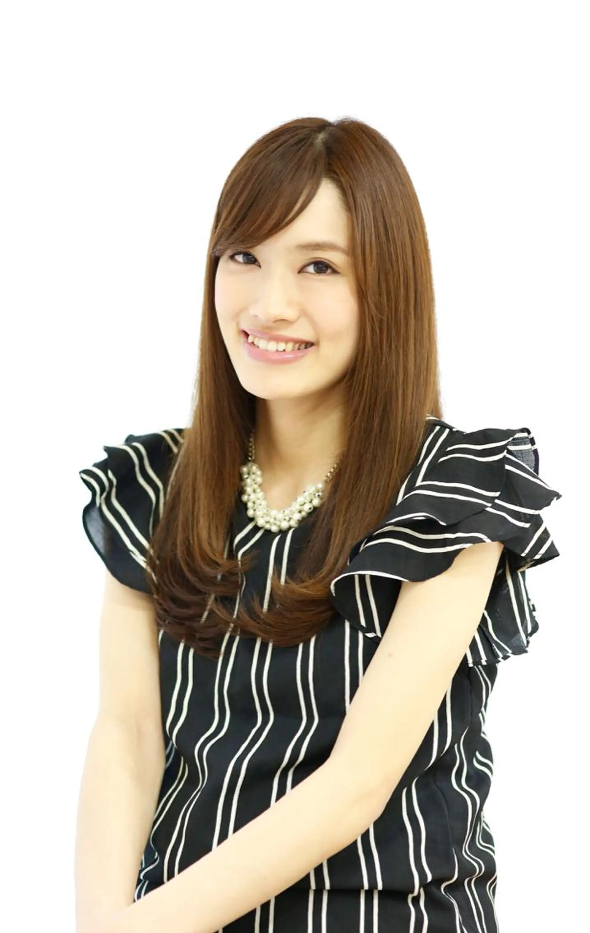 ミディアム セミロング ロング カラー パーマ 横手 愛美のヘアスタイル