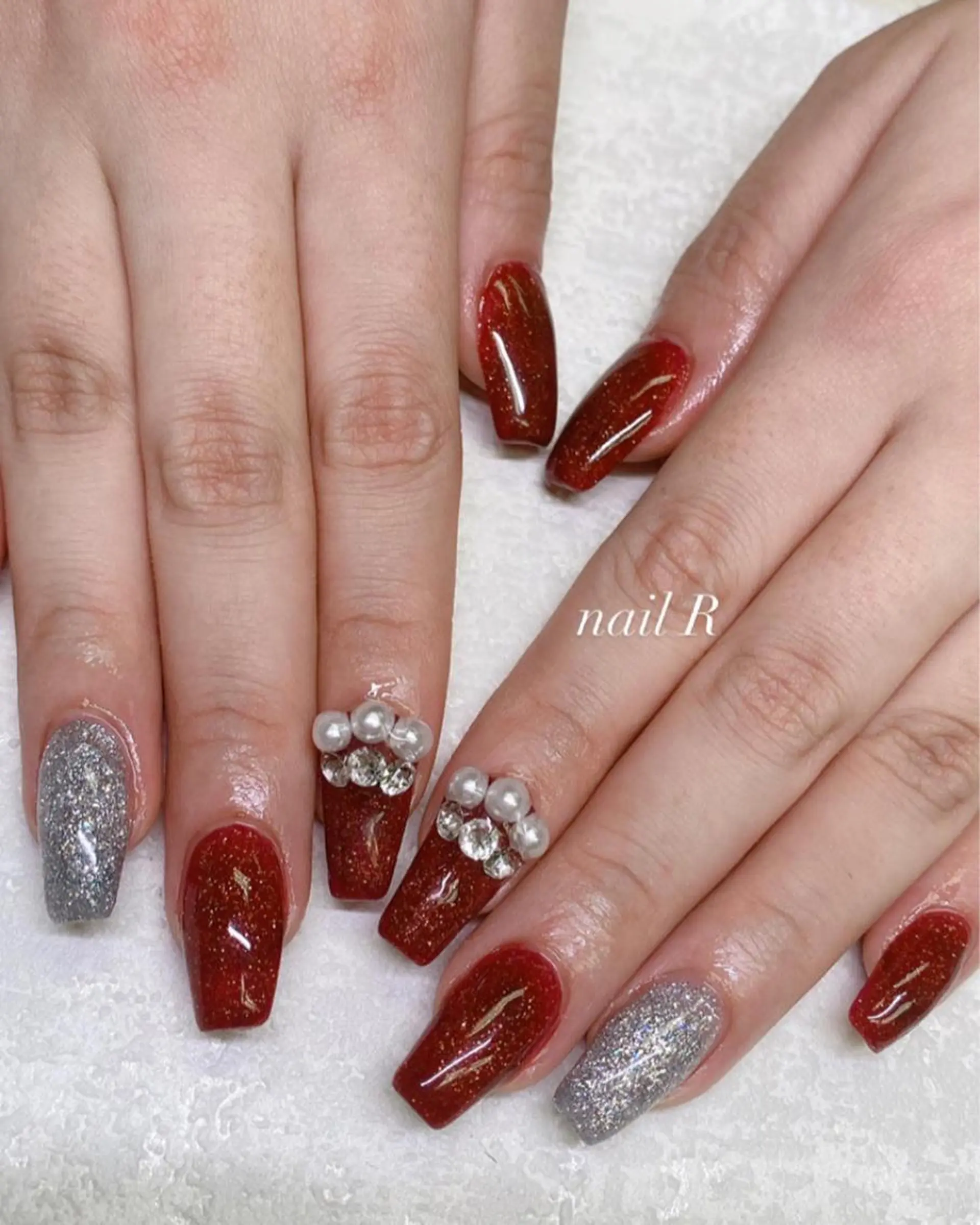 ミディアム ハンドネイル JNA認定講師🌸 RIEのネイルデザイン