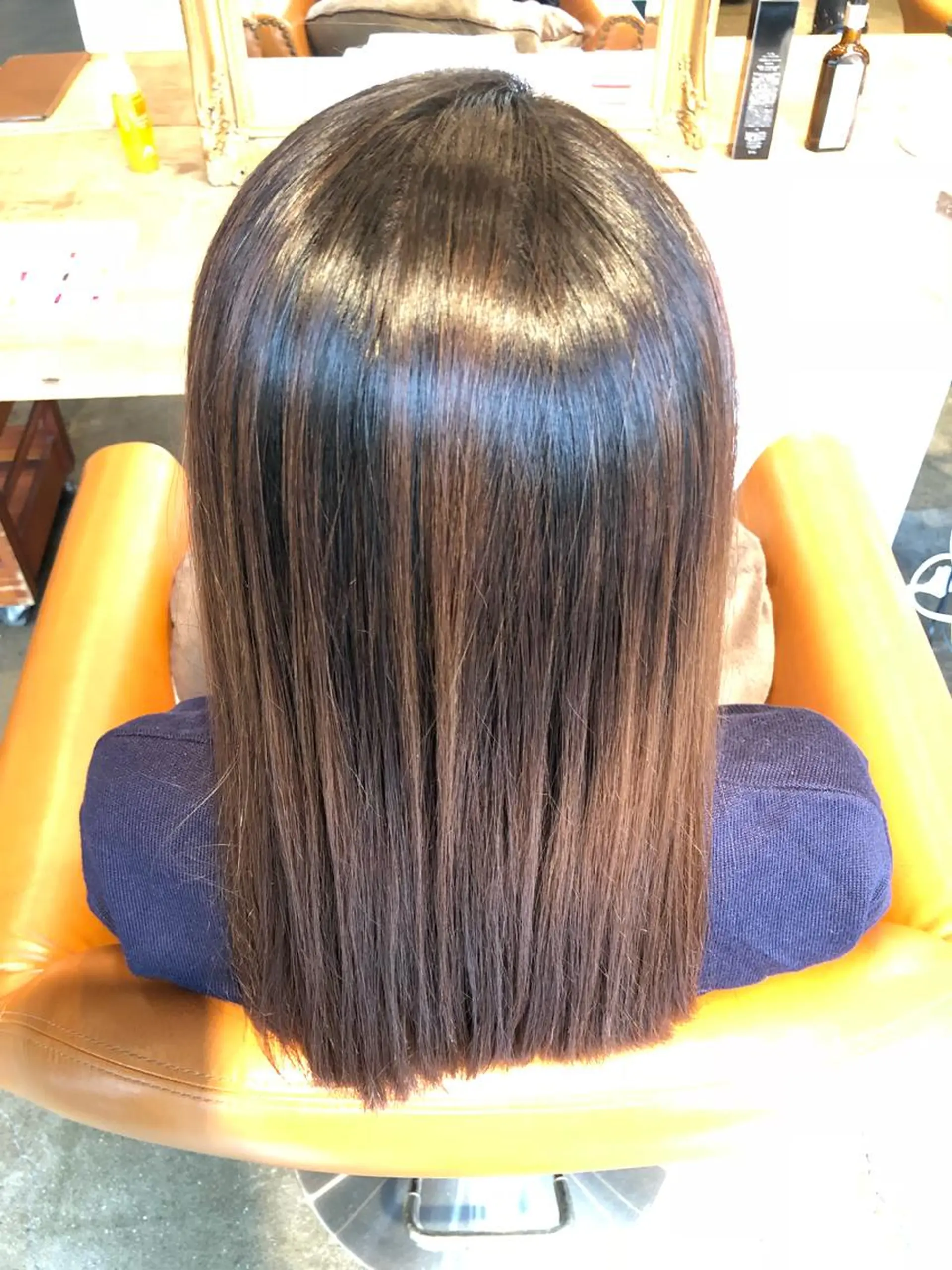 セミロング 縮毛矯正 カット 縮毛矯正 トリートメント 韓国風カット/ 髪質改善 黒崎のヘアスタイル