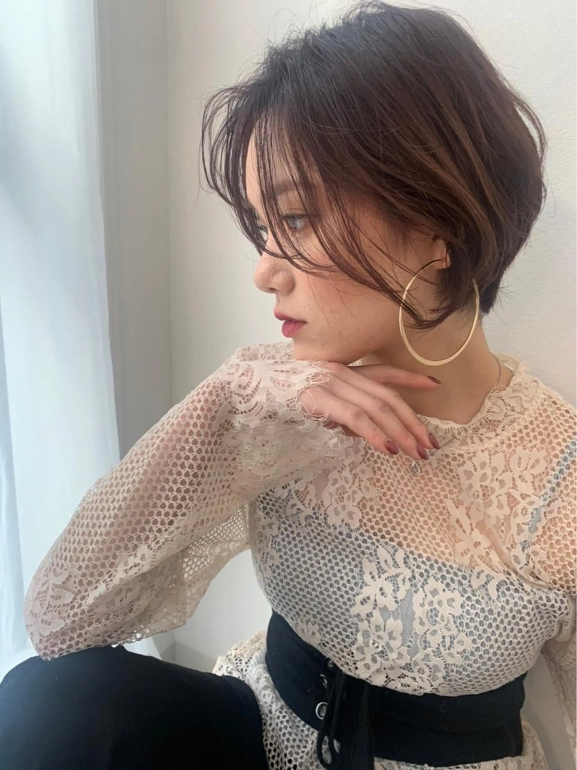 ショート カラー ヘアアレンジ ショートボブ バレイヤージュ ブリーチ ケアブリーチ ダブルカラー 猫ｯ毛さんヘア🐈 Misa【女性】のヘアスタイル