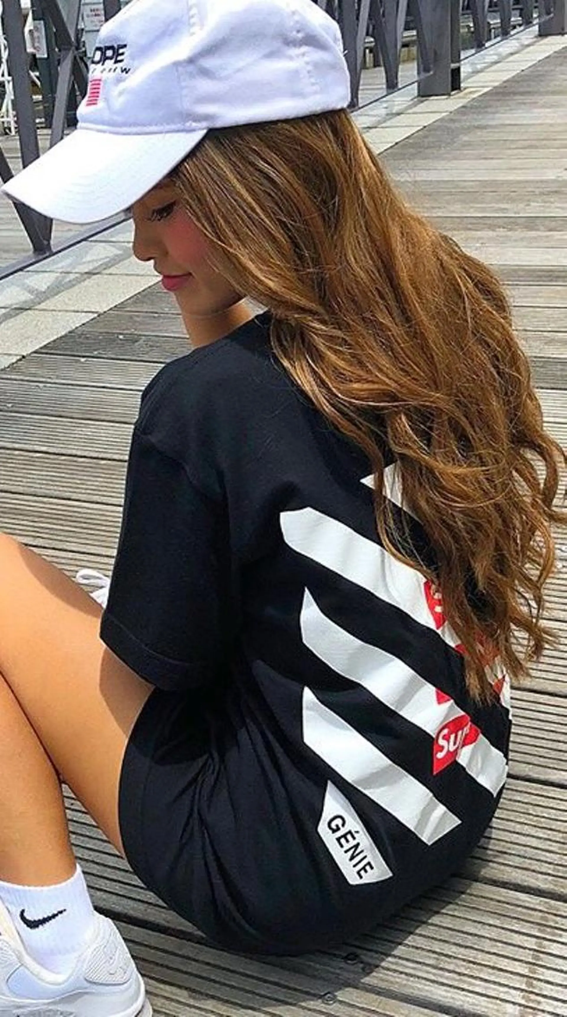 ロング カラー パーマ ヘアアレンジ Device ディバイスのヘアスタイル