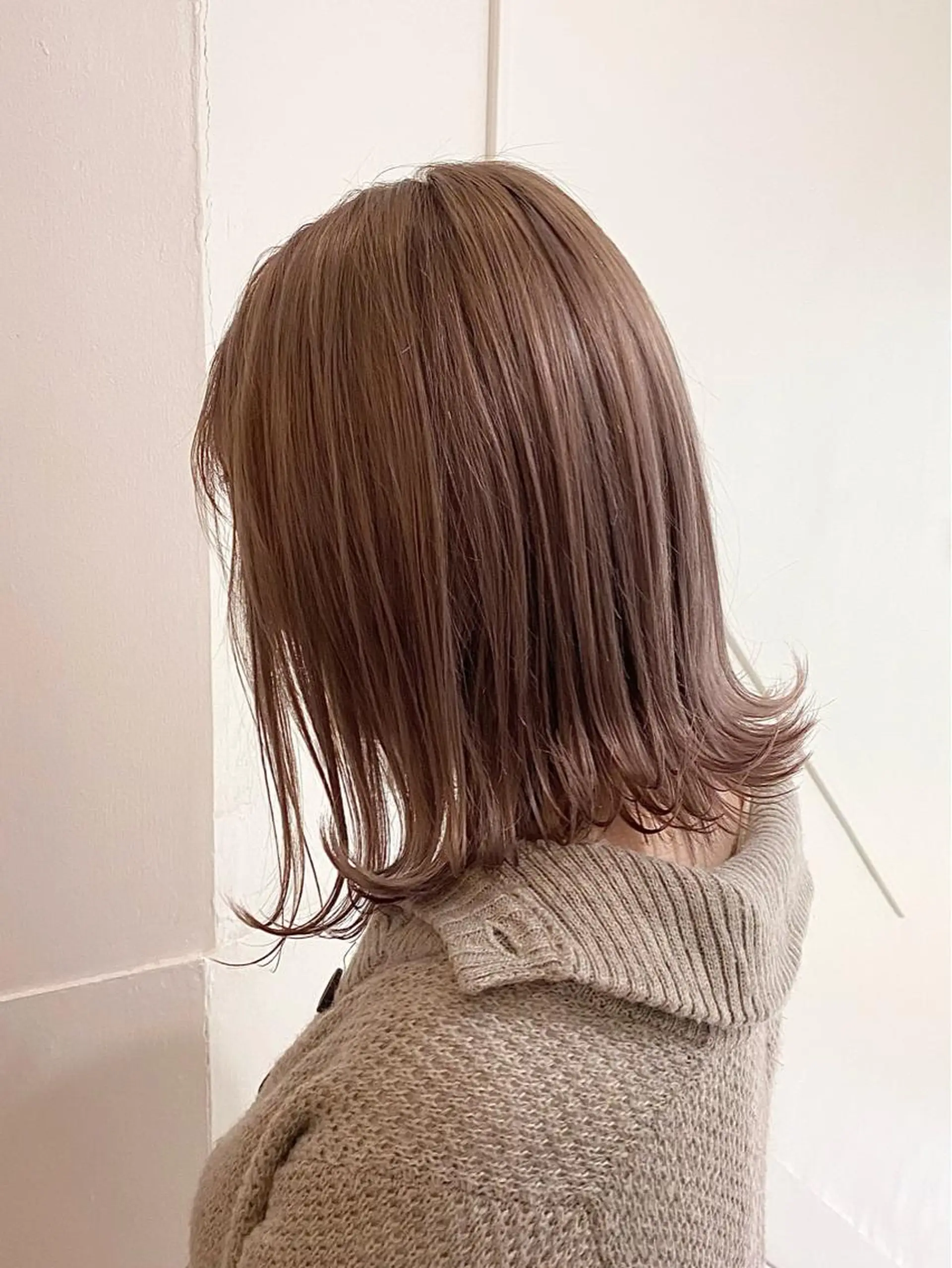 ミディアム カラー カット ヘアカラー トリートメント ハル🌸柔色/ ブリーチなし/艶髪のヘアスタイル