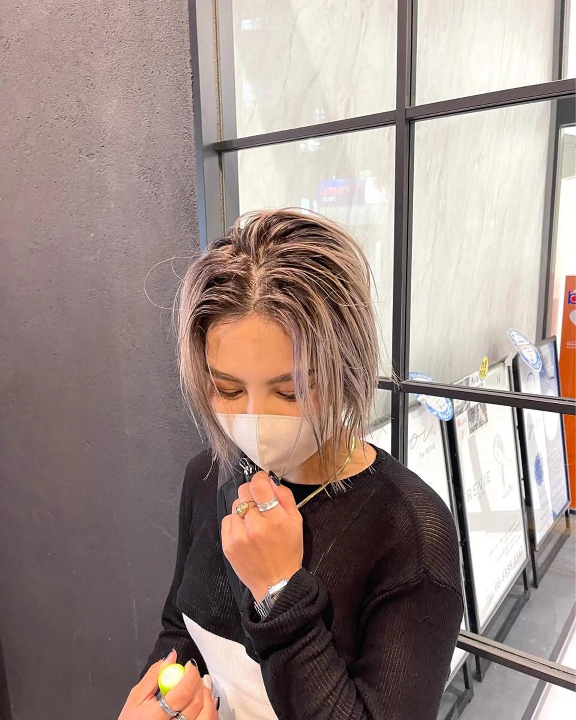 ミディアム 韓国風カラー 髪質改善 韓国風ヘア レイヤーカット トリートメント カット ヘアカラー トリートメント ワンホンヘア ケラチン/Kaitoのヘアスタイル