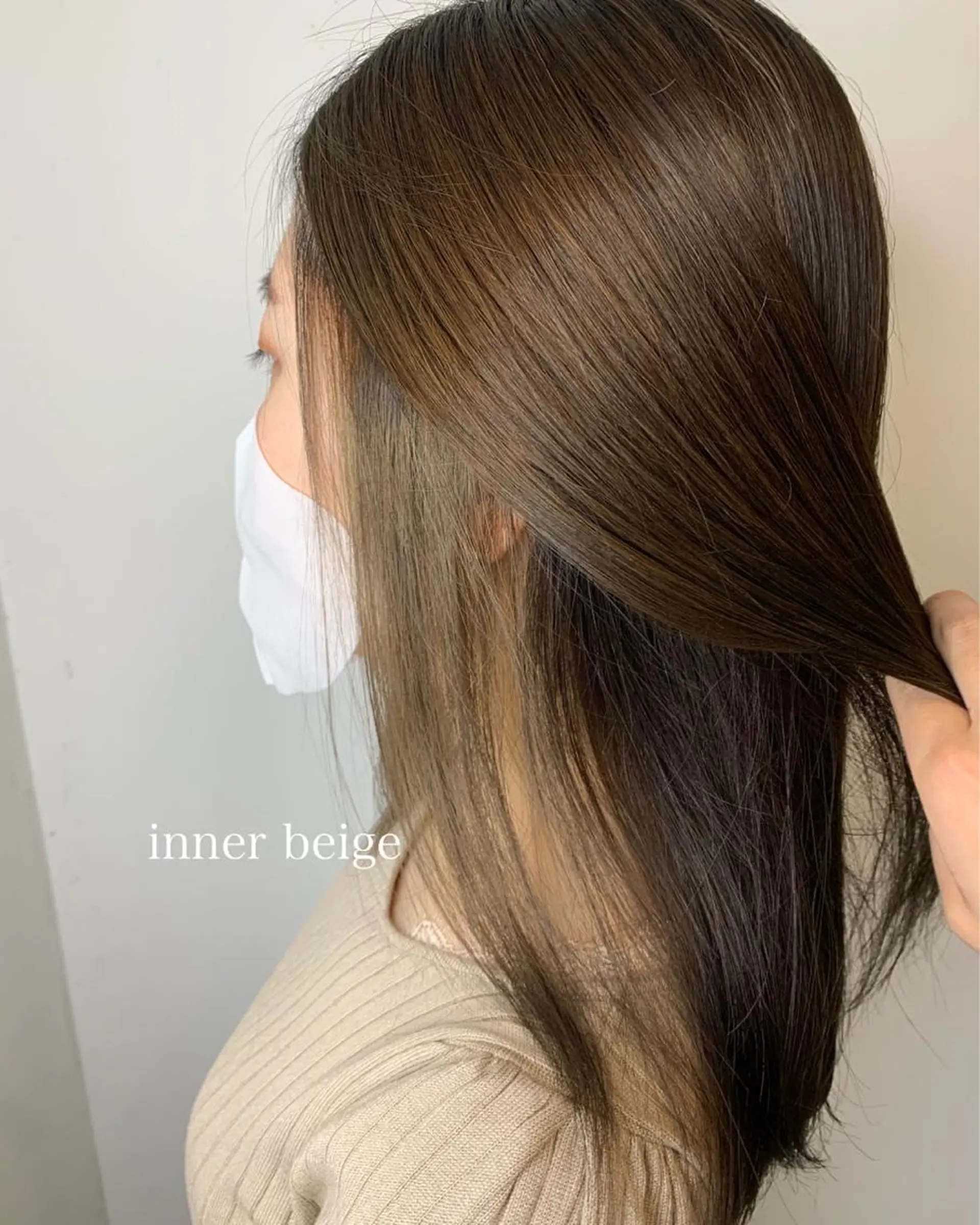 ロング メンズバレイヤージュ 斉藤春のヘアスタイル