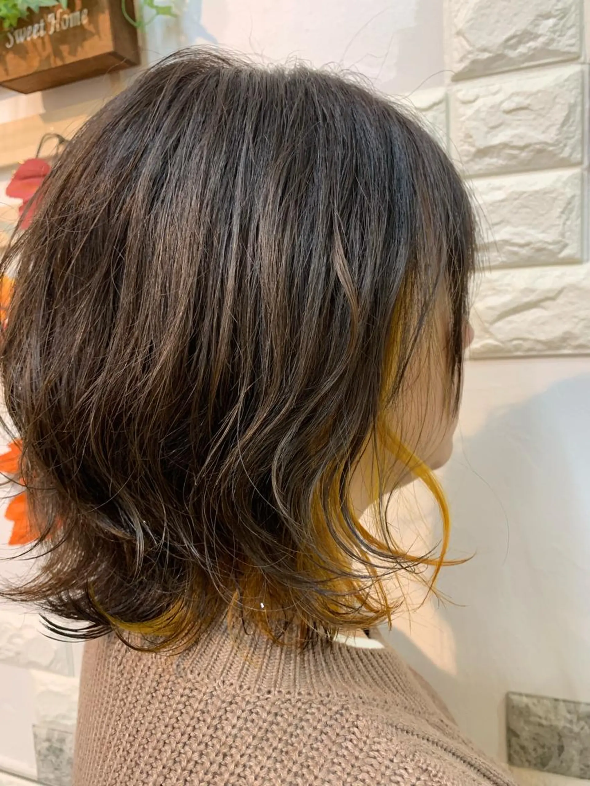 カラー ショートボブ✨️ 池田芽生のヘアスタイル