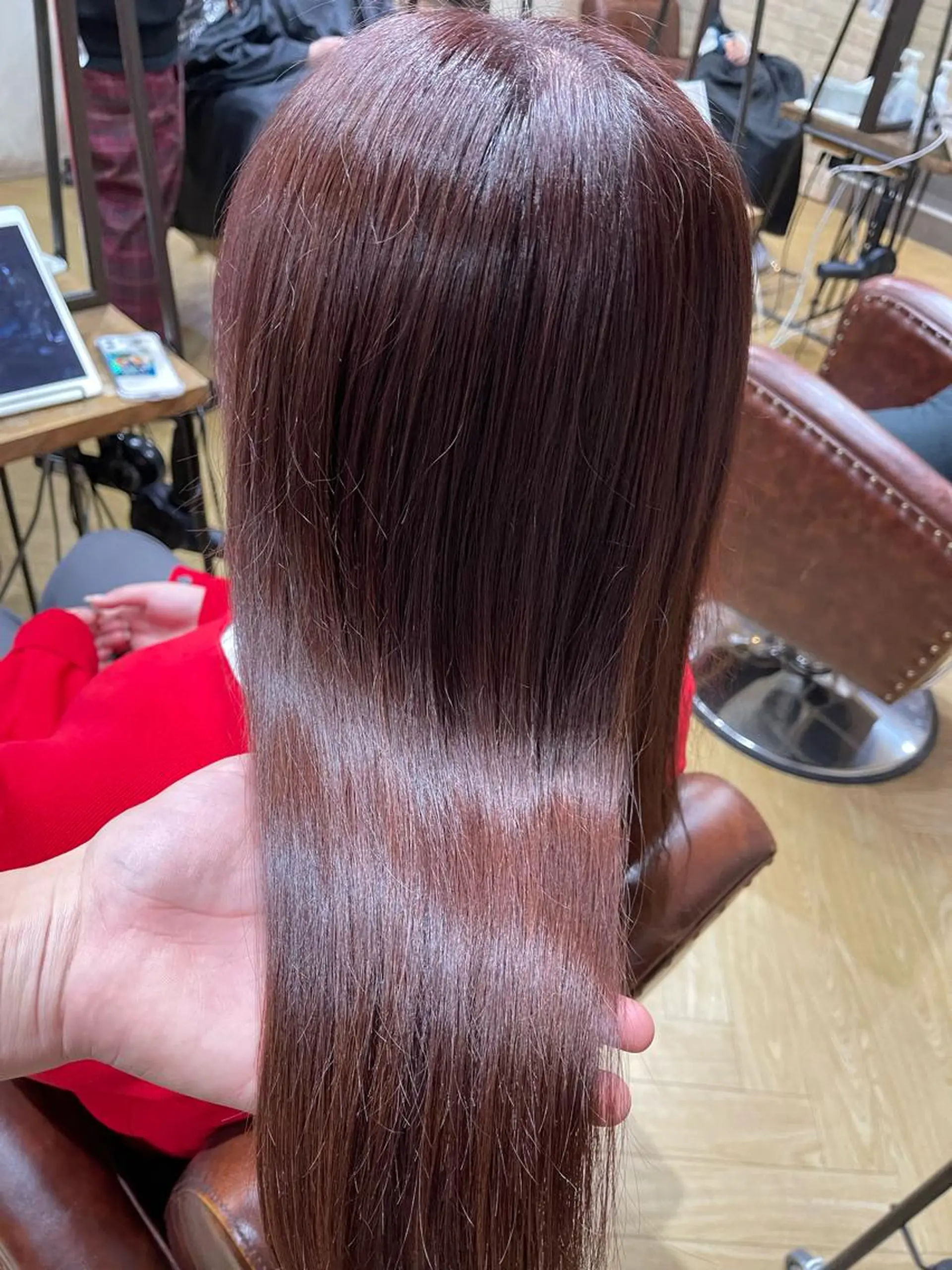 セミロング カット ヘアカラー トリートメント antica YOSHIのヘアスタイル