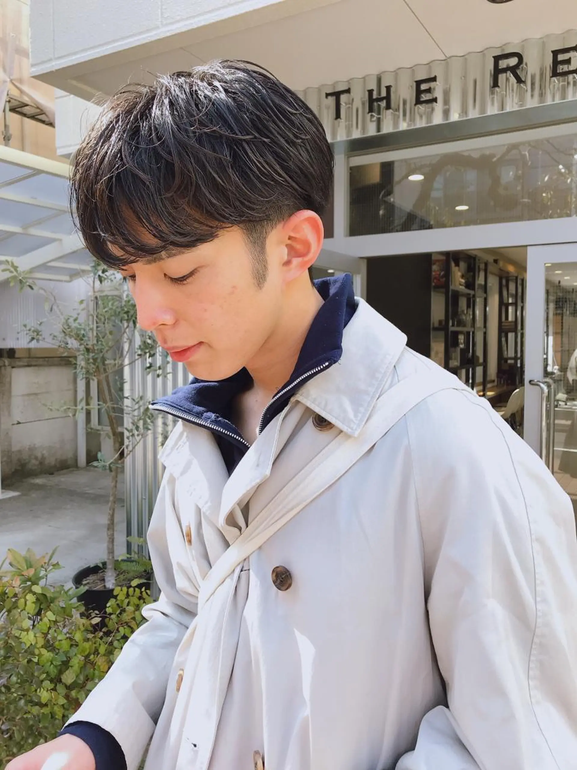 ショート パーマ メンズ カット ヘアカラー パーマ 縮毛矯正 トリートメント メンズパーマ タカキリョウのヘアスタイル