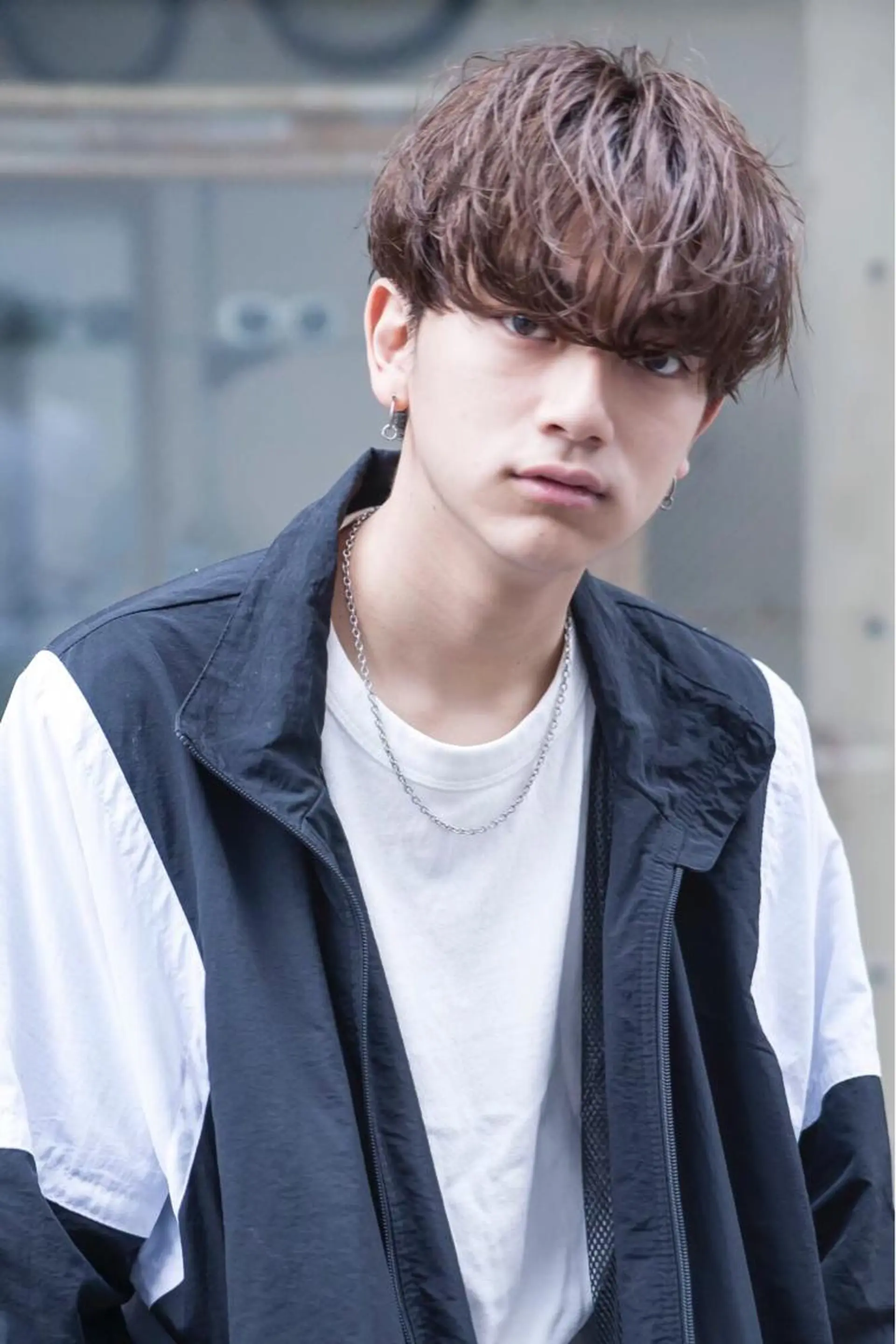 ショート カラー パーマ メンズ マッシュ Steelo  渋谷所属・✴︎赤み除去カラー daichi✴︎のヘアスタイル