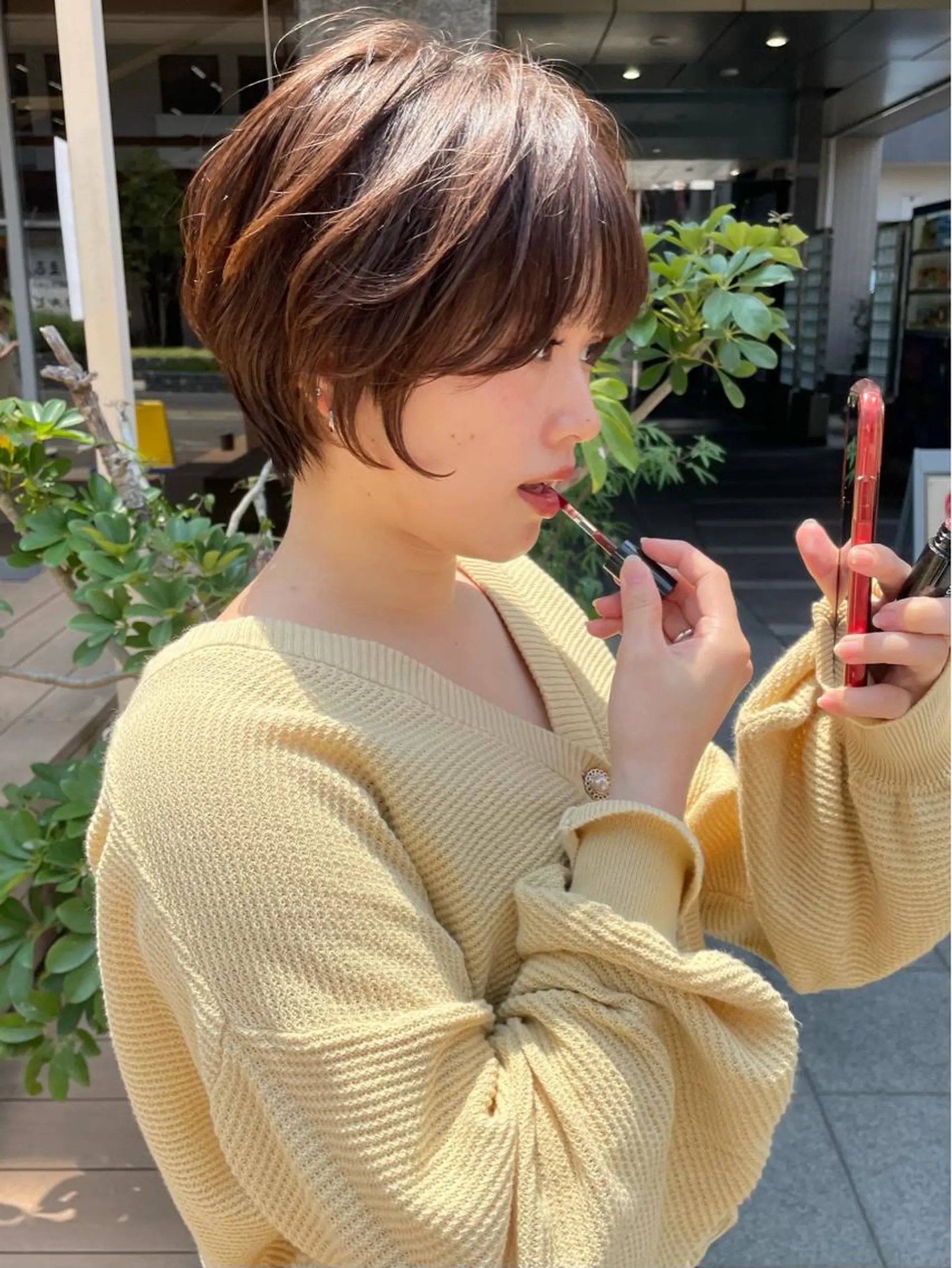 ショート パーマ 🎀大川 錬🎀 ブリーチなしWカラーのヘアスタイル