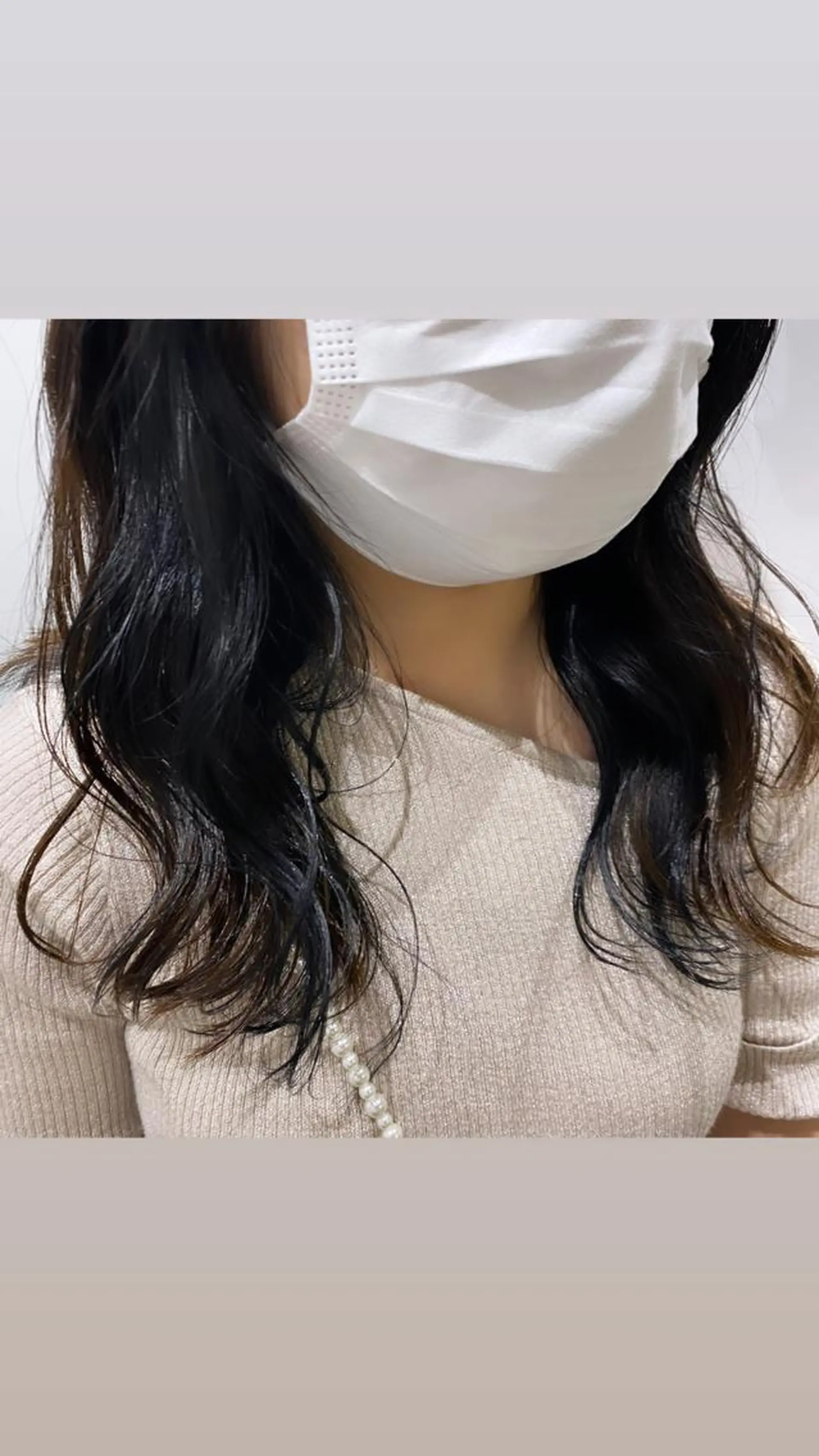 セミロング カラー ブリーチ ブルーカラー ブリーチなしカラー kai .のヘアスタイル