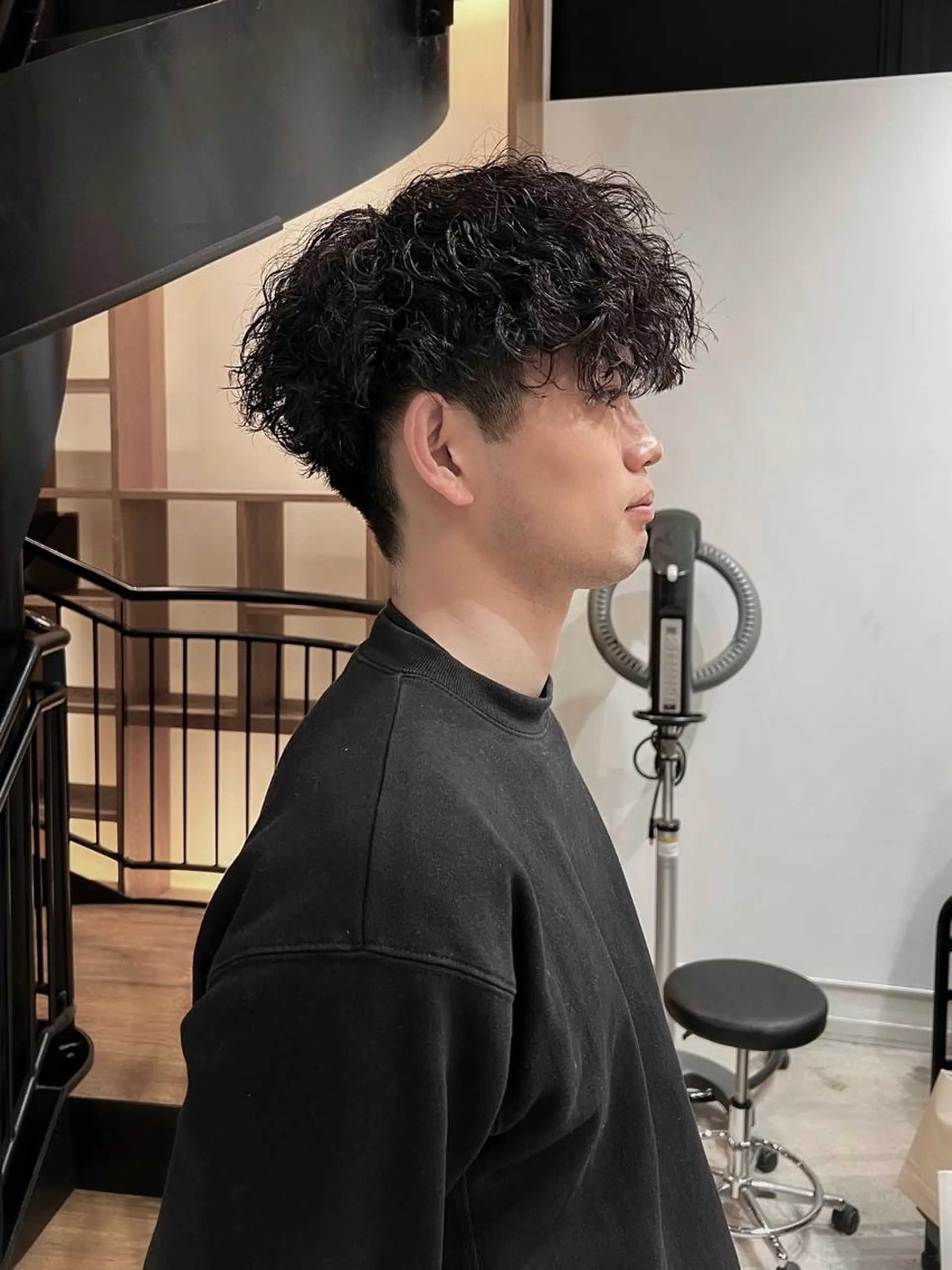 パーマ メンズ メンズパーマ ツイストスパイラルパーマ スパイラルパーマ カット パーマ Qin shaire salon 原宿verno店所属・【センターパート】 ETO／江藤翼の眉毛・アイブロウイメージ