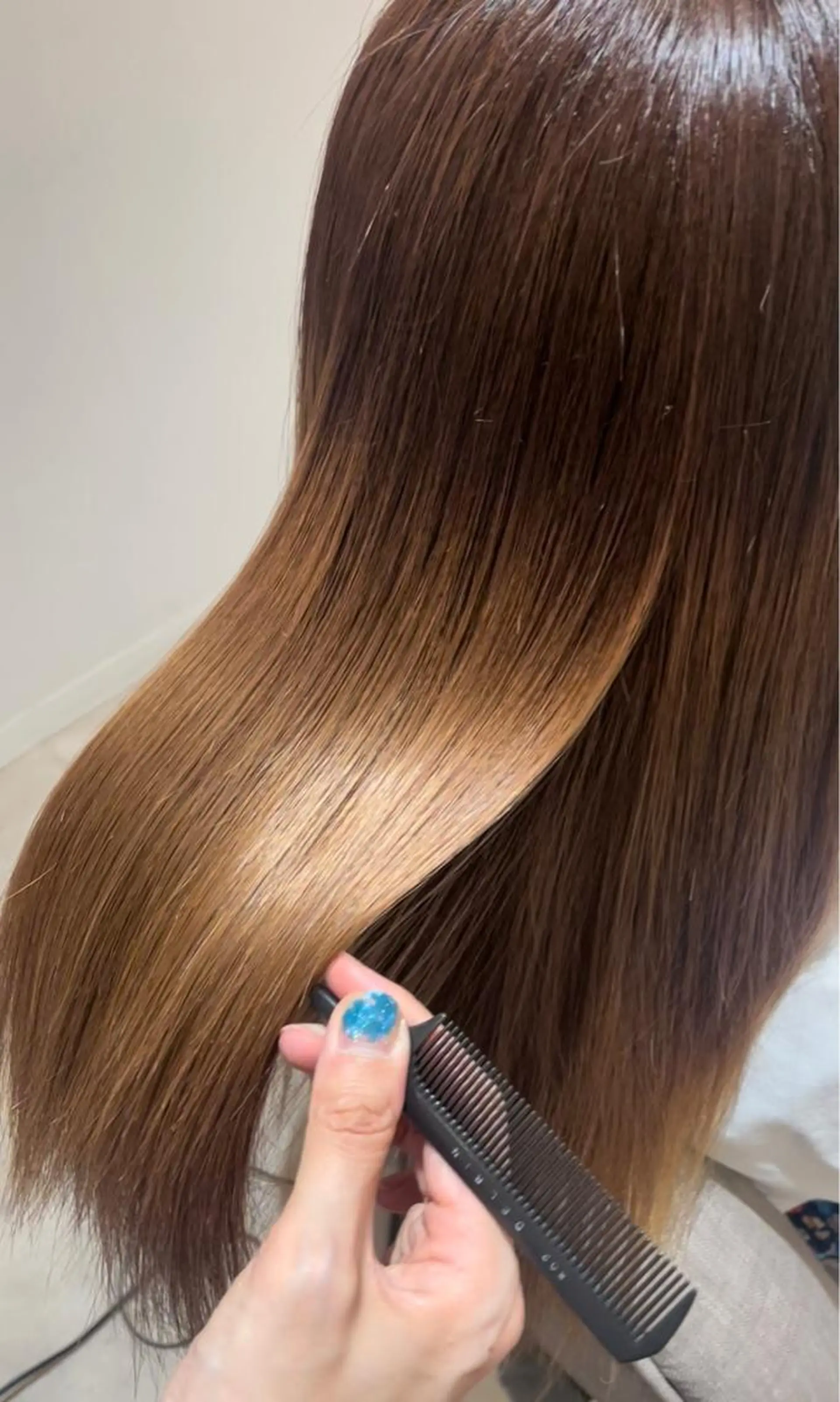 ロング パーマ 酸性ストレート ストレートパーマ レイヤーカット 韓国風/yukinoのヘアスタイル