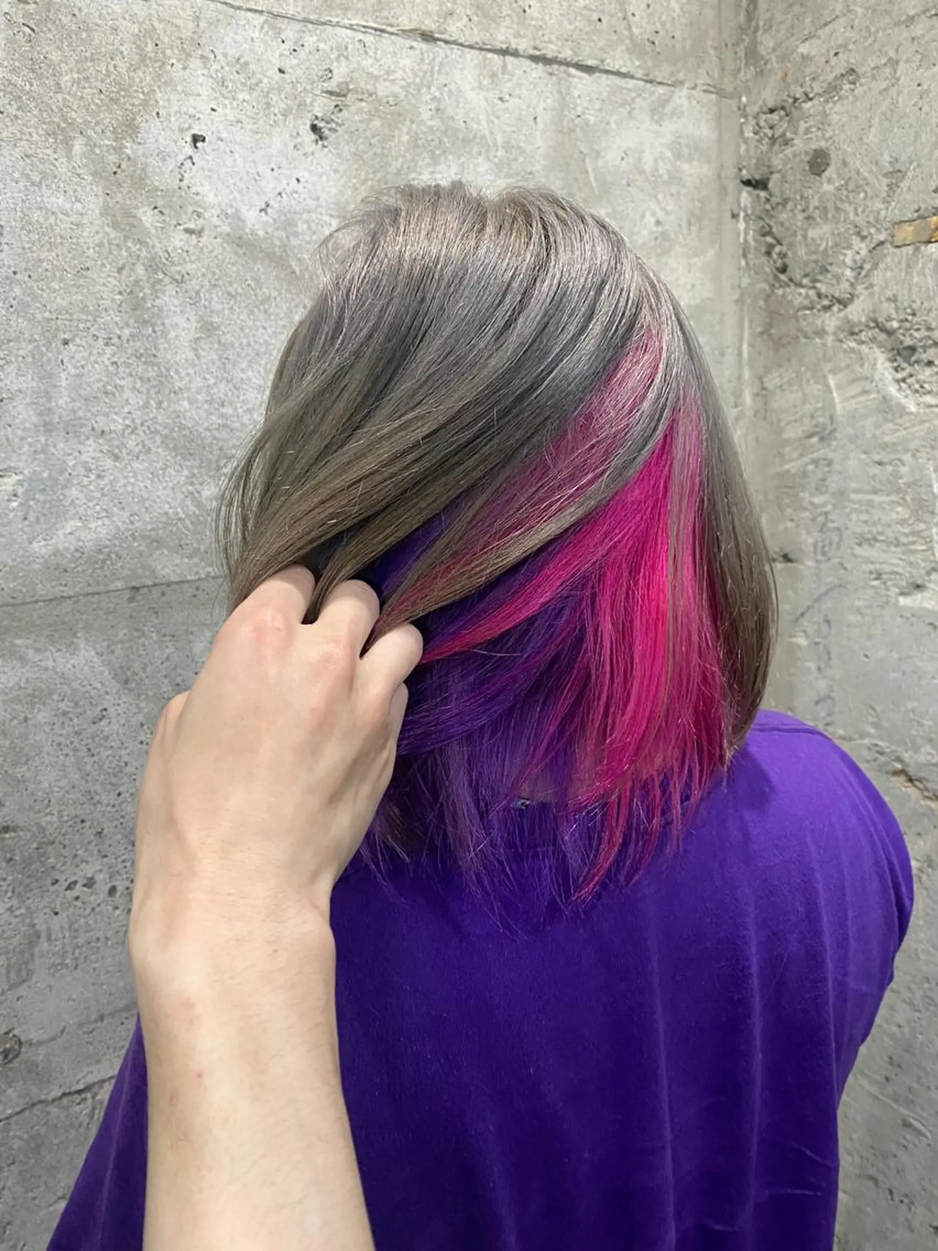 ショート カラー ヘアアレンジ ピンクカラー パープルカラー シルバー カット ヘアカラー ［似合わせヘア］ ✂︎OGURO✂︎のヘアスタイル