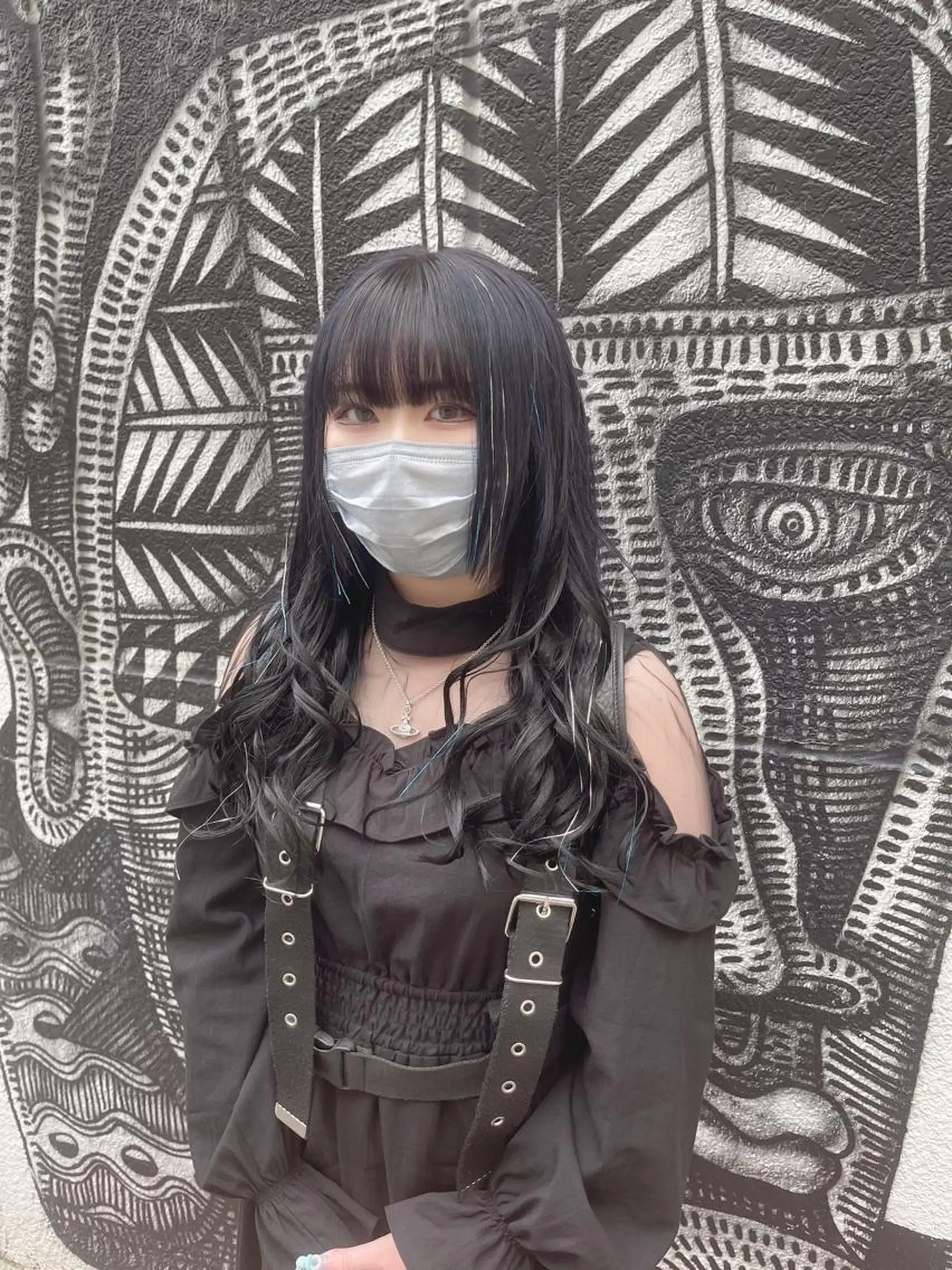 ロング カラー ヘアアレンジ 編み込みエクステ エクステ haco+所属・🌈派手髪エクステ ブレイズ🌈ひろとのヘアスタイル