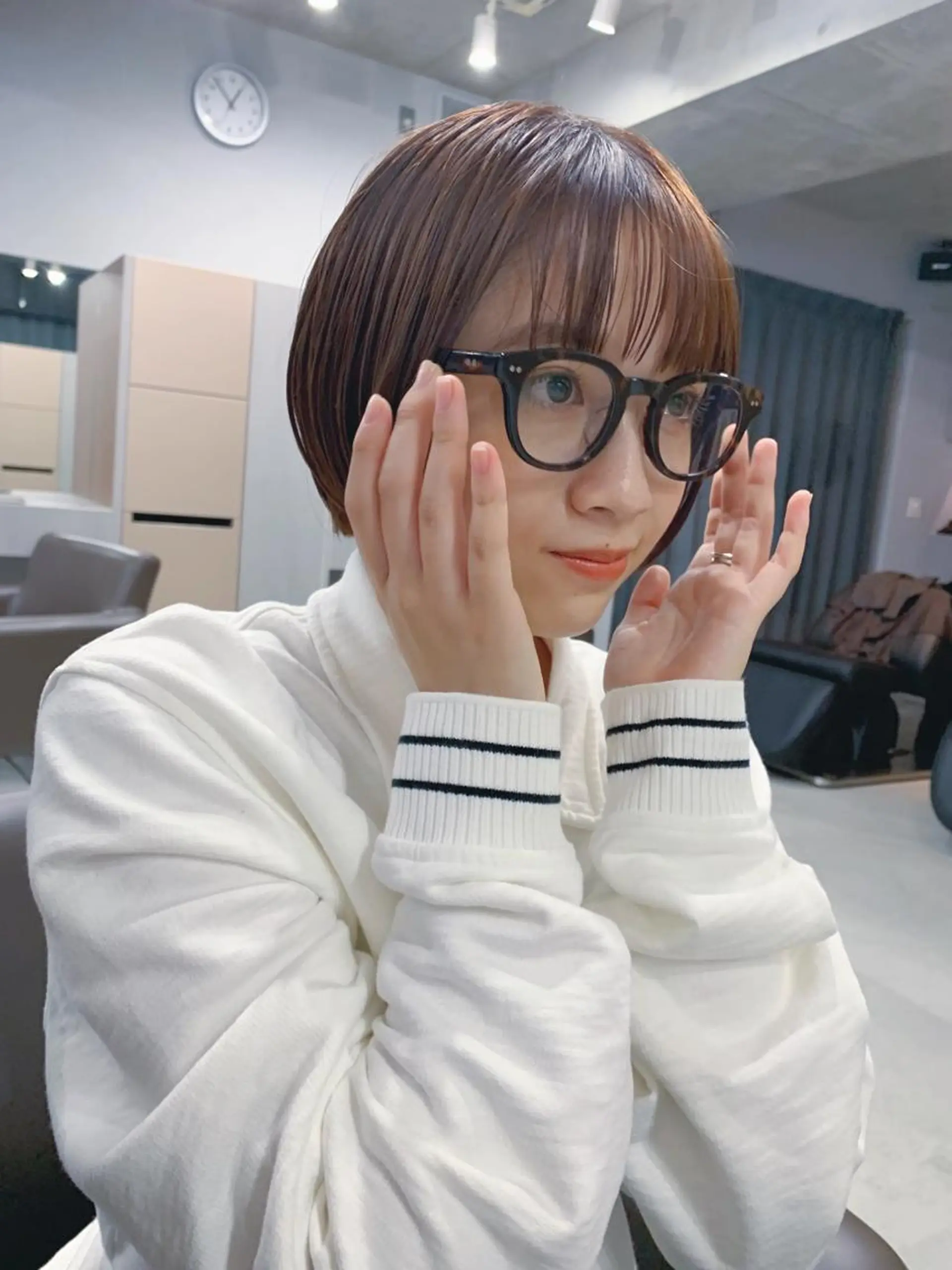 ショート カラー ボブパーマコテ巻き風 パーマNo1深江秀平のヘアスタイル