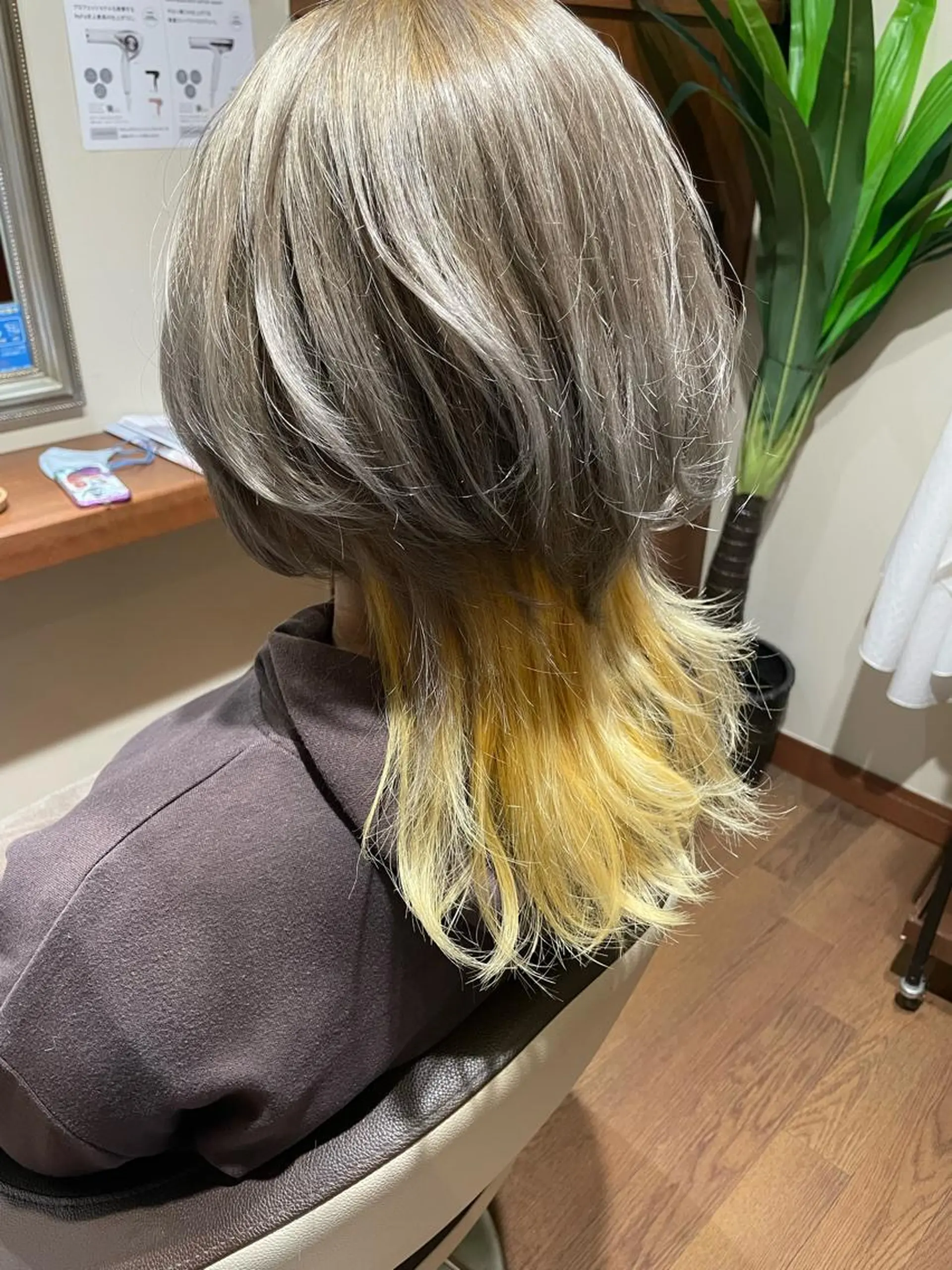 ミディアム カラー ヘアカラー トリートメント 羽田翔大/ブリーチ/ ボブカット/店長のヘアスタイル