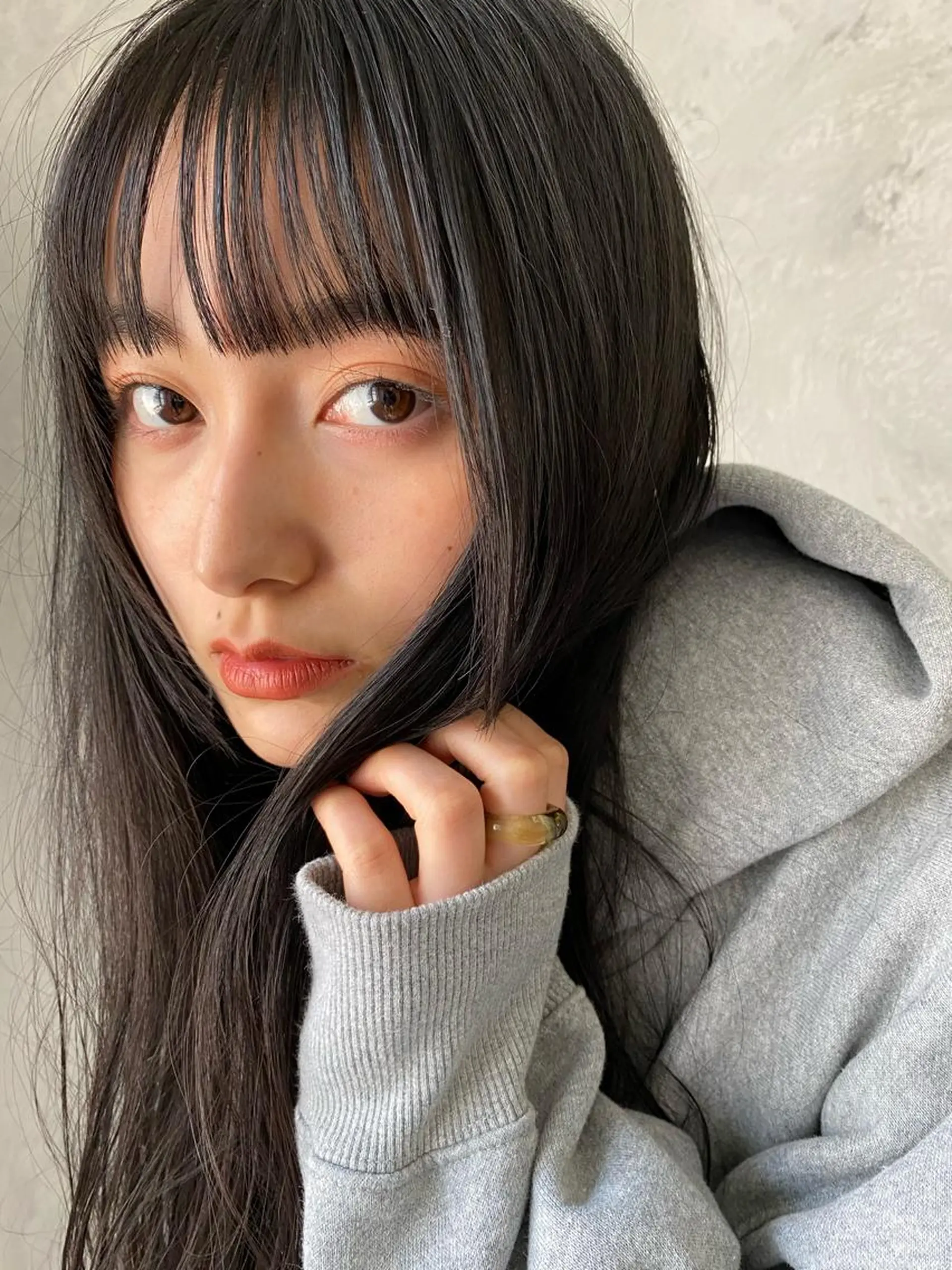 ロング カット トリートメント 森貴裕/ベージュ/ パーマ/オリーブのヘアスタイル