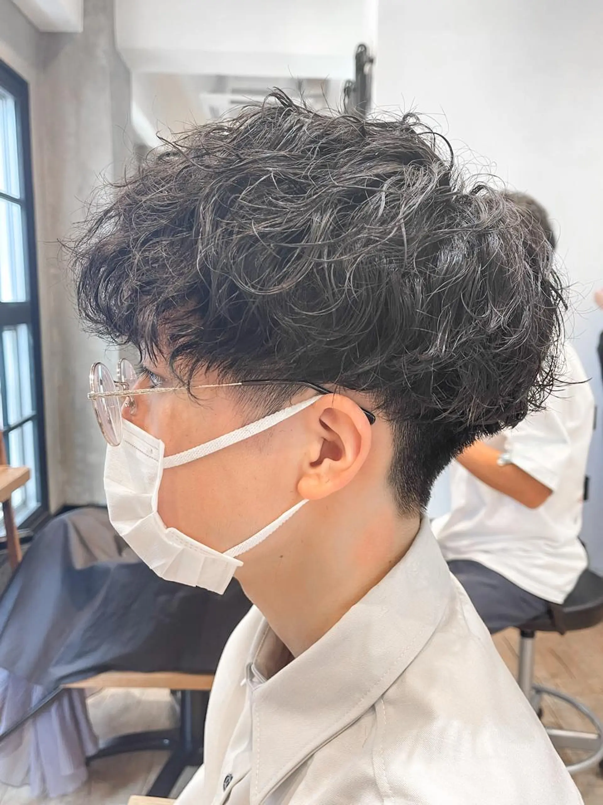 ショート パーマ メンズ メンズパーマ ツイストスパイラルパーマ スパイラルパーマ カット パーマ トリートメント ヘアセット amie高崎所属・高崎メンズパーマ 髪質改善TAKEのヘアスタイル