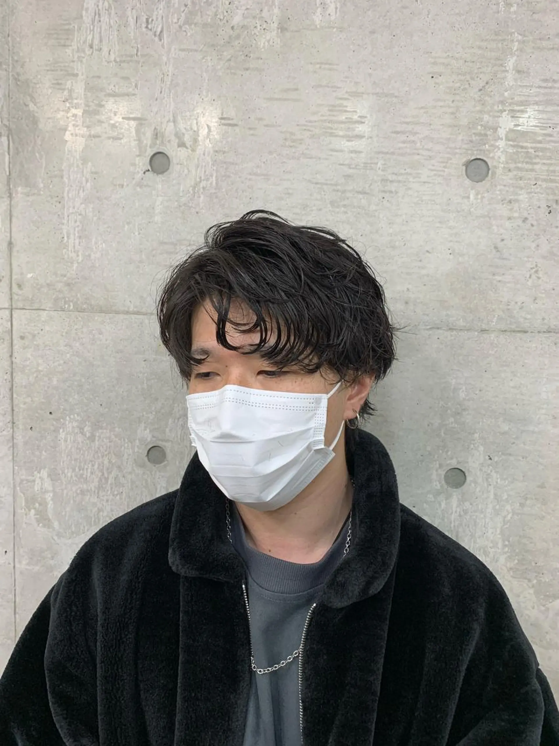 ミディアム パーマ メンズ クセを最大限に活かす メンズパーマ奈良大祐のヘアスタイル