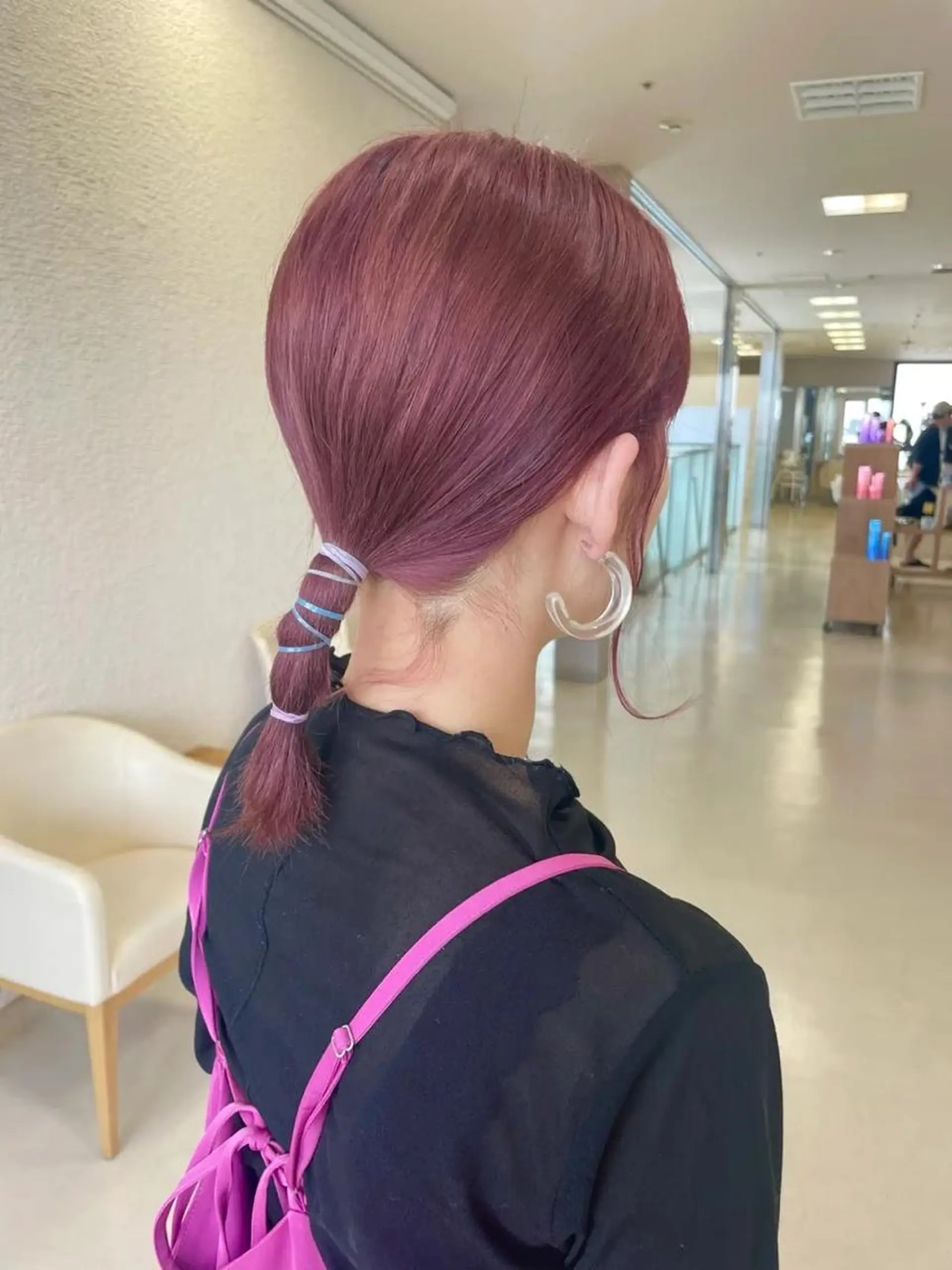 セミロング カラー ヘアアレンジ 🍒KIKUCHI KANAE🍒のヘアスタイル