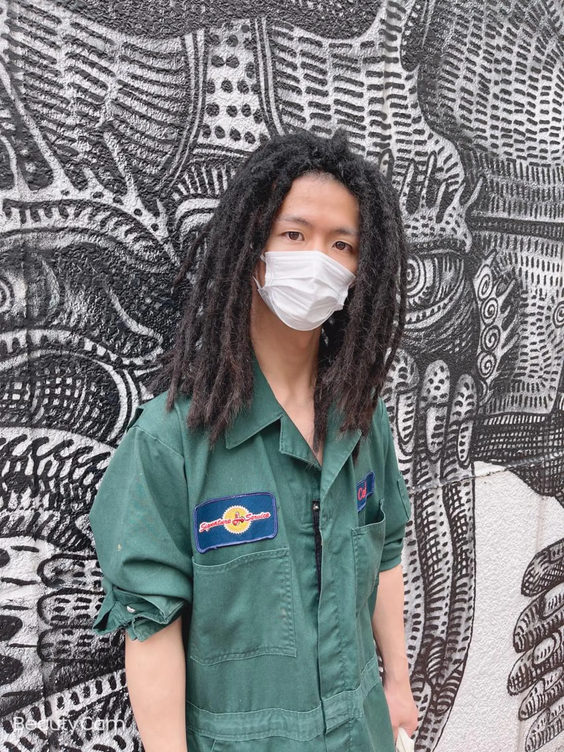 ロング パーマ ヘアアレンジ メンズ haco+所属・🌈派手髪エクステ ブレイズ🌈ひろとのヘアスタイル