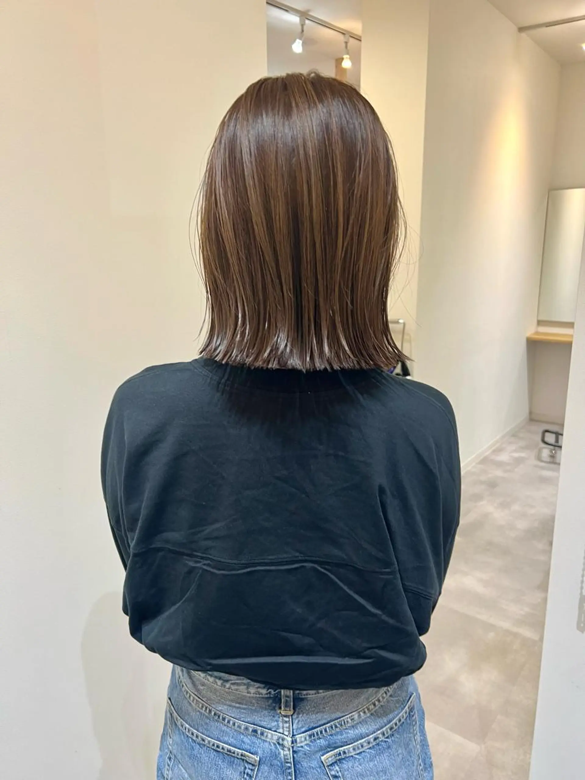 ショート カラー ベージュカラー ブラウンカラー ブラウンベージュ ボブ しおり/パーマ/ newi町田のヘアスタイル