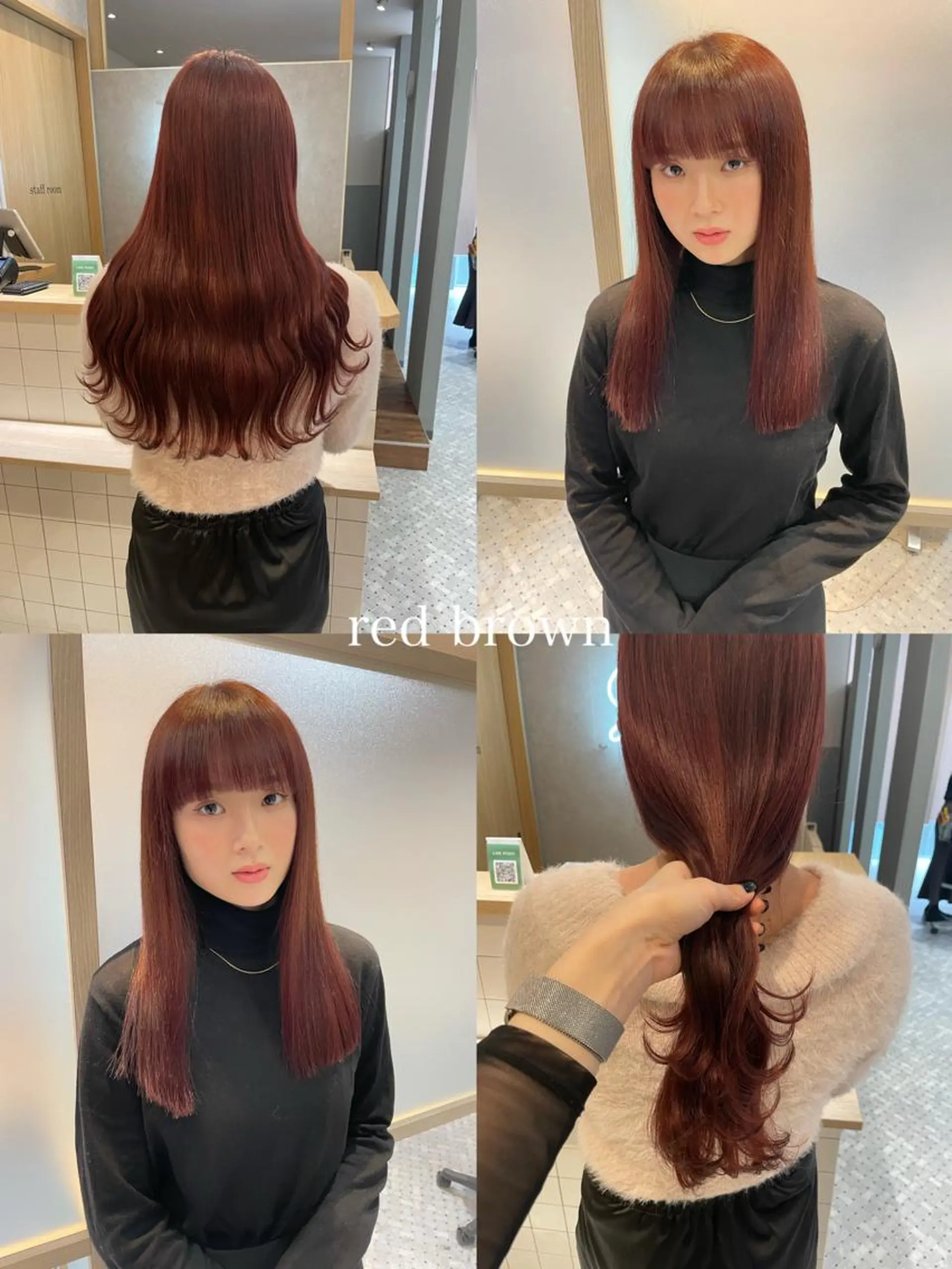 ロング カラー パーマ ヘアアレンジ カット ヘアカラー トリートメント NANA／trend style🕊🍑のヘアスタイル