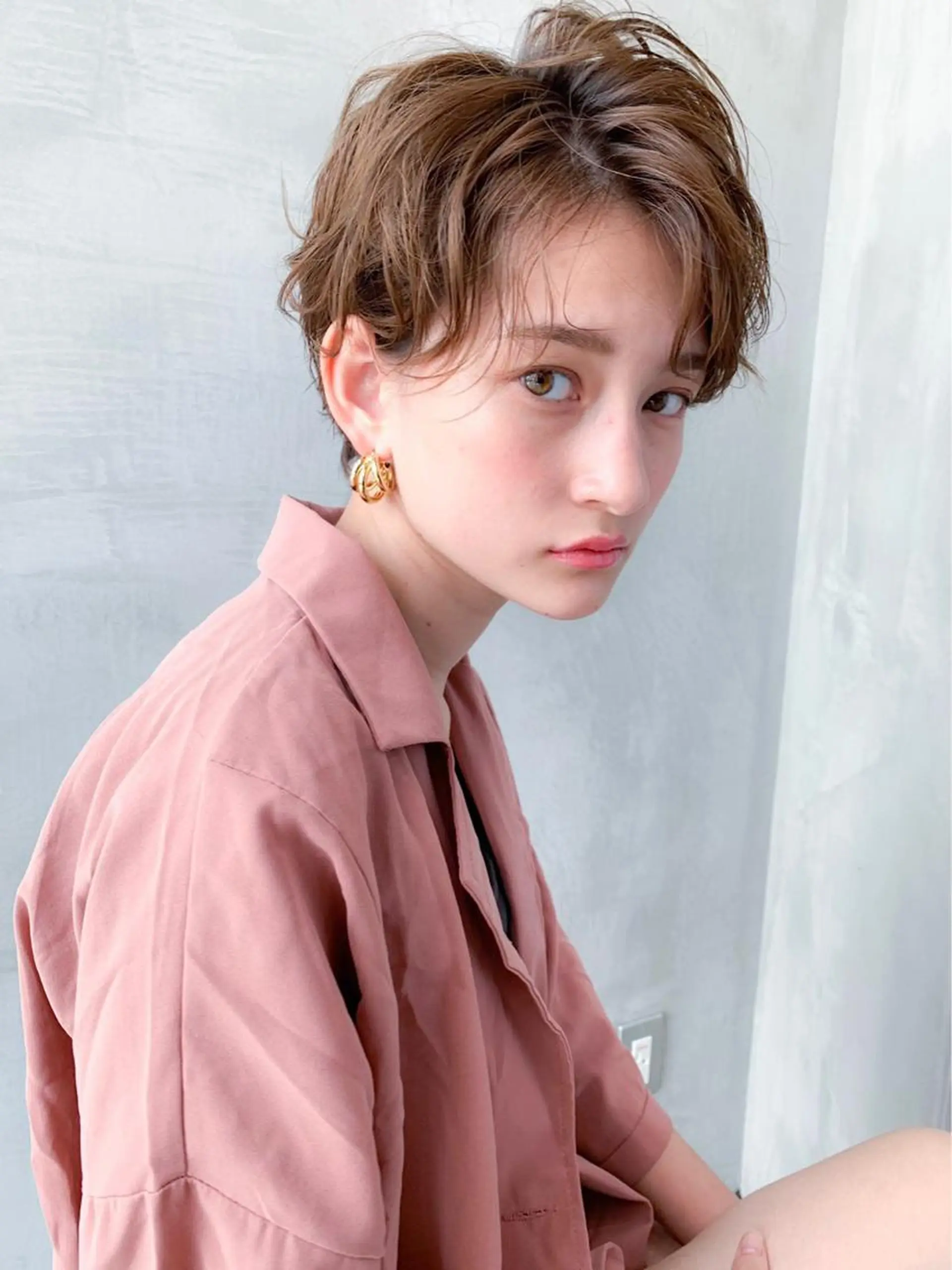 ショート カラー カット ヘアカラー トリートメント 🉐レイヤー/塩見 弘樹🉐渋谷のヘアスタイル