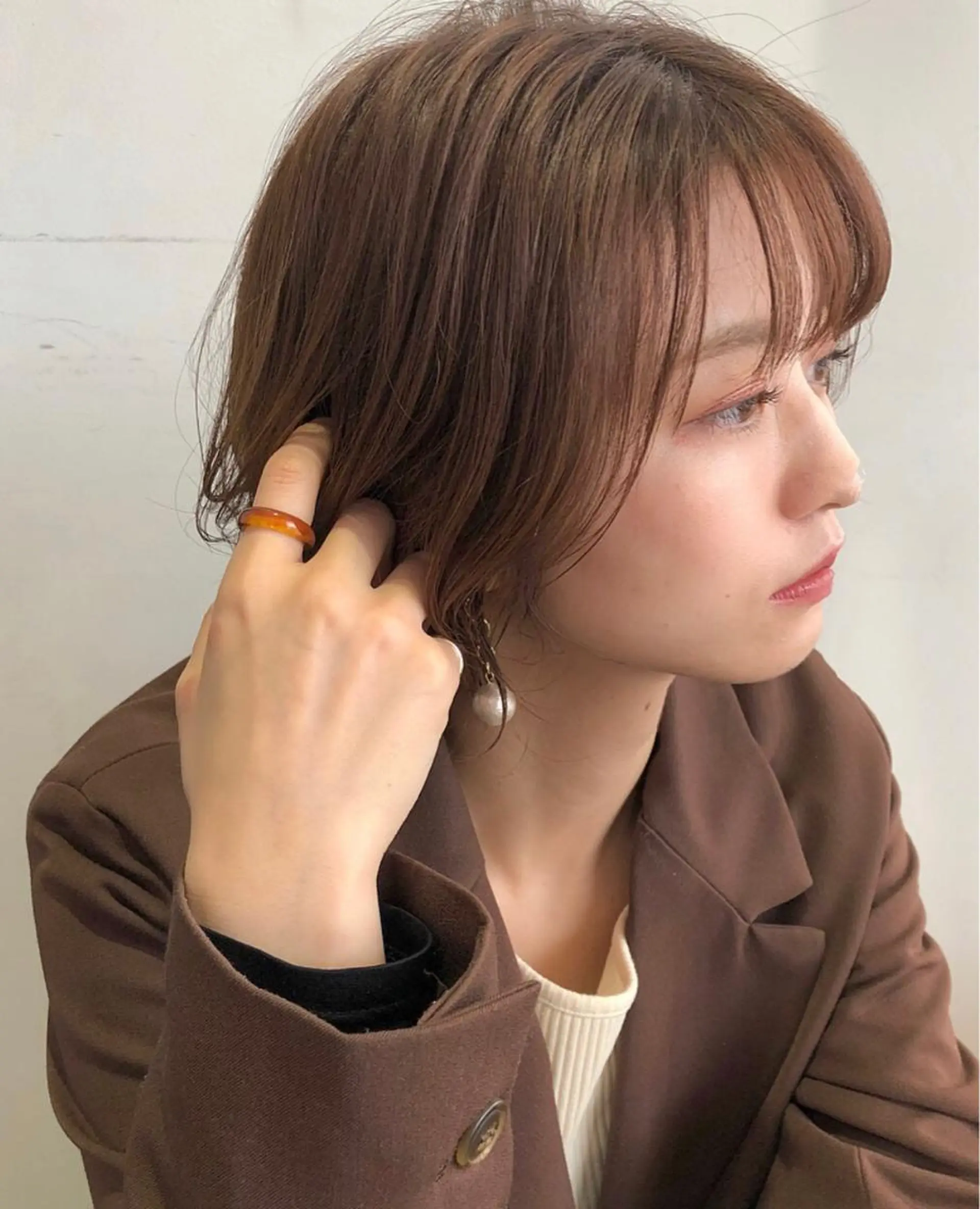 ミディアム カラー カット ヘアカラー トリートメント ヘッドスパ 🍊千葉 未来🍊店長のヘアスタイル