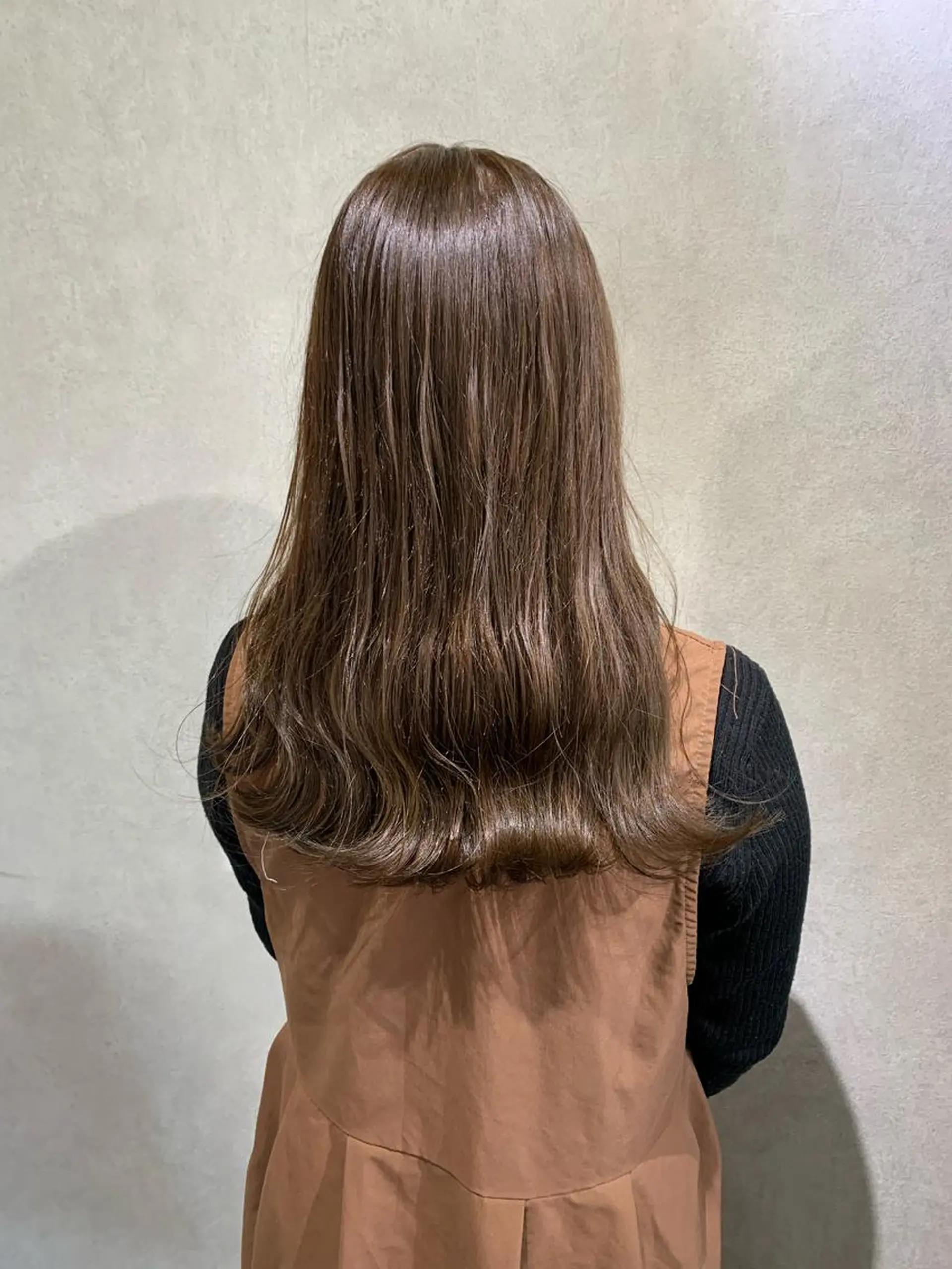 セミロング カラー ブラウンカラー ミルクティーブラウン 髪質改善＊韓国ヘア＊ レイヤー＊IBUKIのヘアスタイル