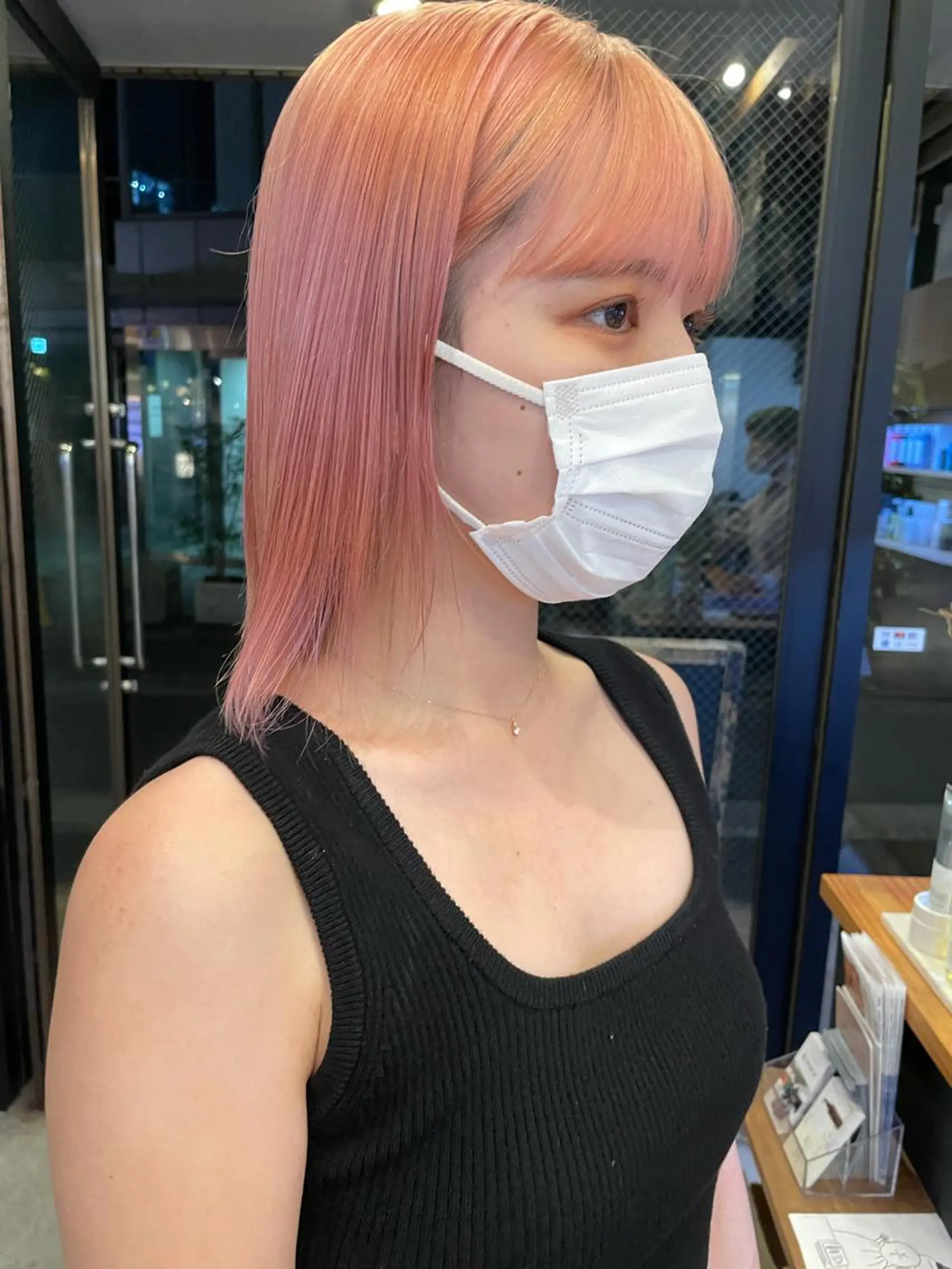 ミディアム カラー ヘアアレンジ satsuki 暖色・ブラウンカラーのヘアスタイル