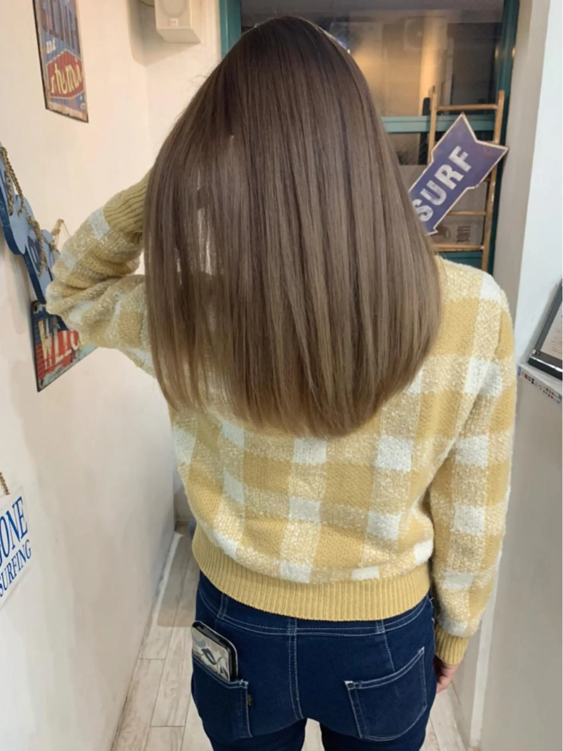 ロング カラー カット 縮毛矯正 京都大人女性ショート 徒歩1分/秋山のヘアスタイル