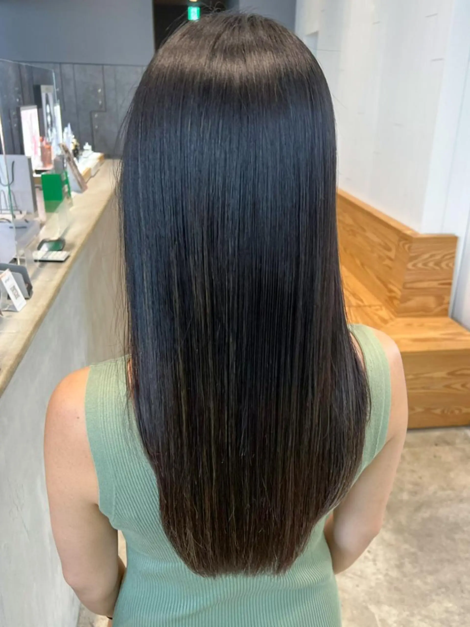 セミロング ヘアアレンジ パーマ カラー ストレートパーマ ITbyALBUM 下北沢店のヘアスタイル