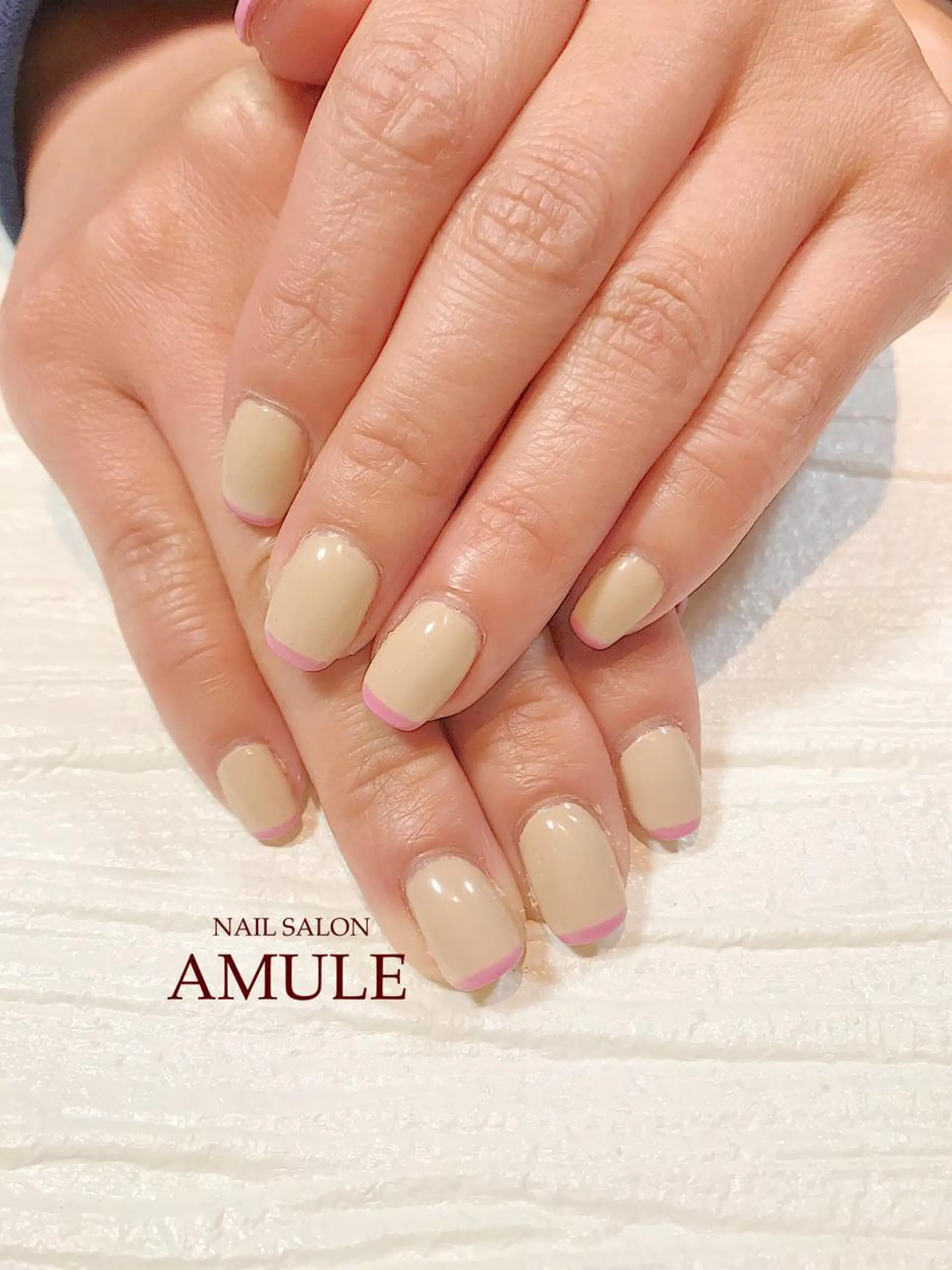 ネイル フレンチネイル ジェルネイル ワンカラーネイル ハンドネイル NAILSALON AMULEのネイルデザイン