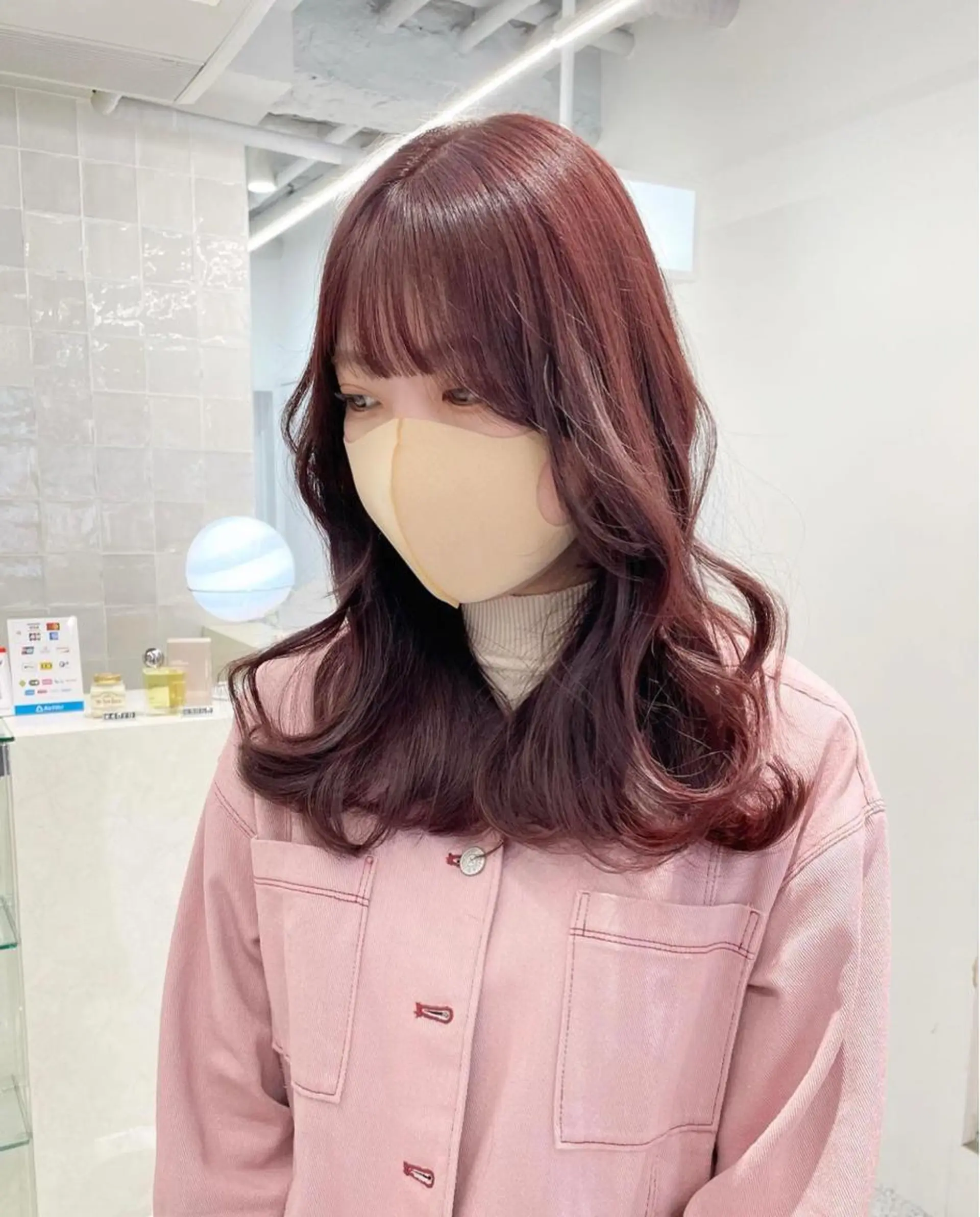 セミロング カラー 透明感カラー🪡🤍 nanao🤍🪡のヘアスタイル