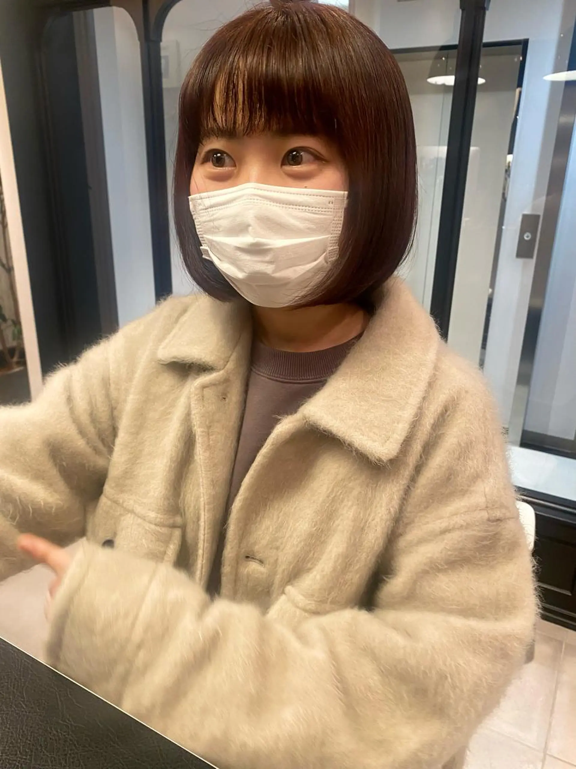 ミディアム カラー ヘアカラー riria/ボブ /ブラウンカラー🎀のヘアスタイル