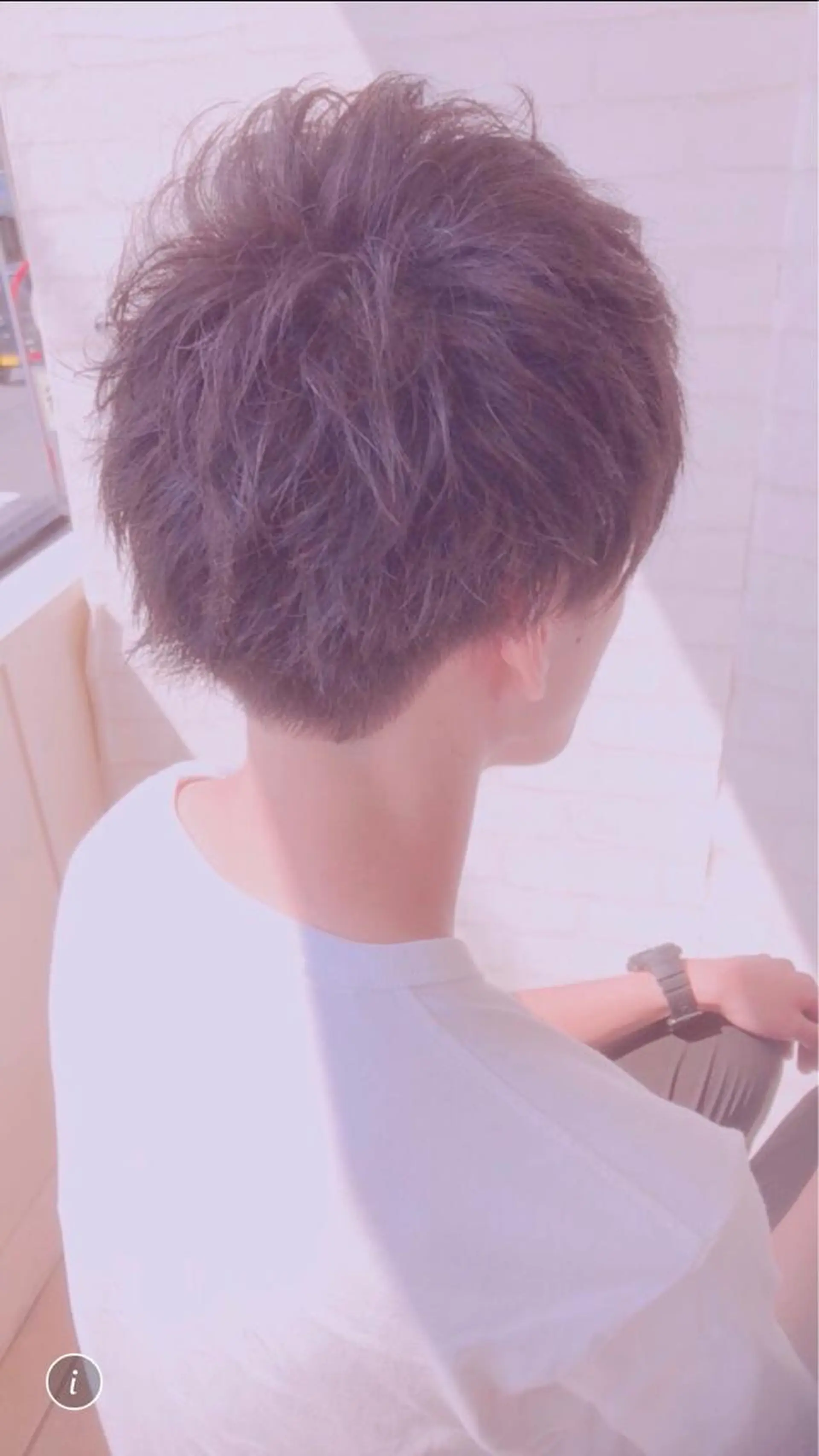 ショート メンズ マッシュ カット ヘアカラー トリートメント 福見 美保のヘアスタイル