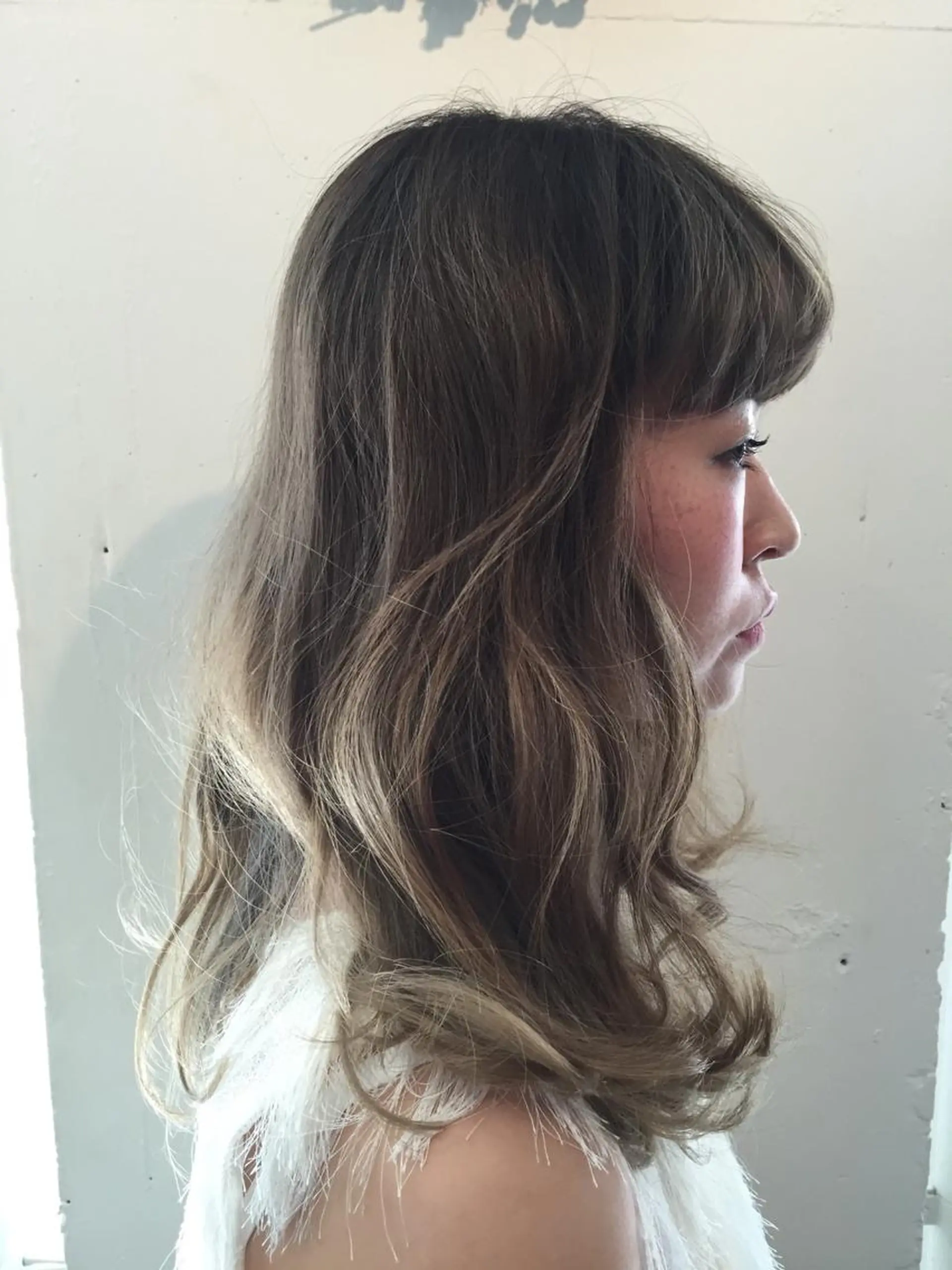 セミロング カラー 💘透明感カラー💘 沖本 将宏のヘアスタイル