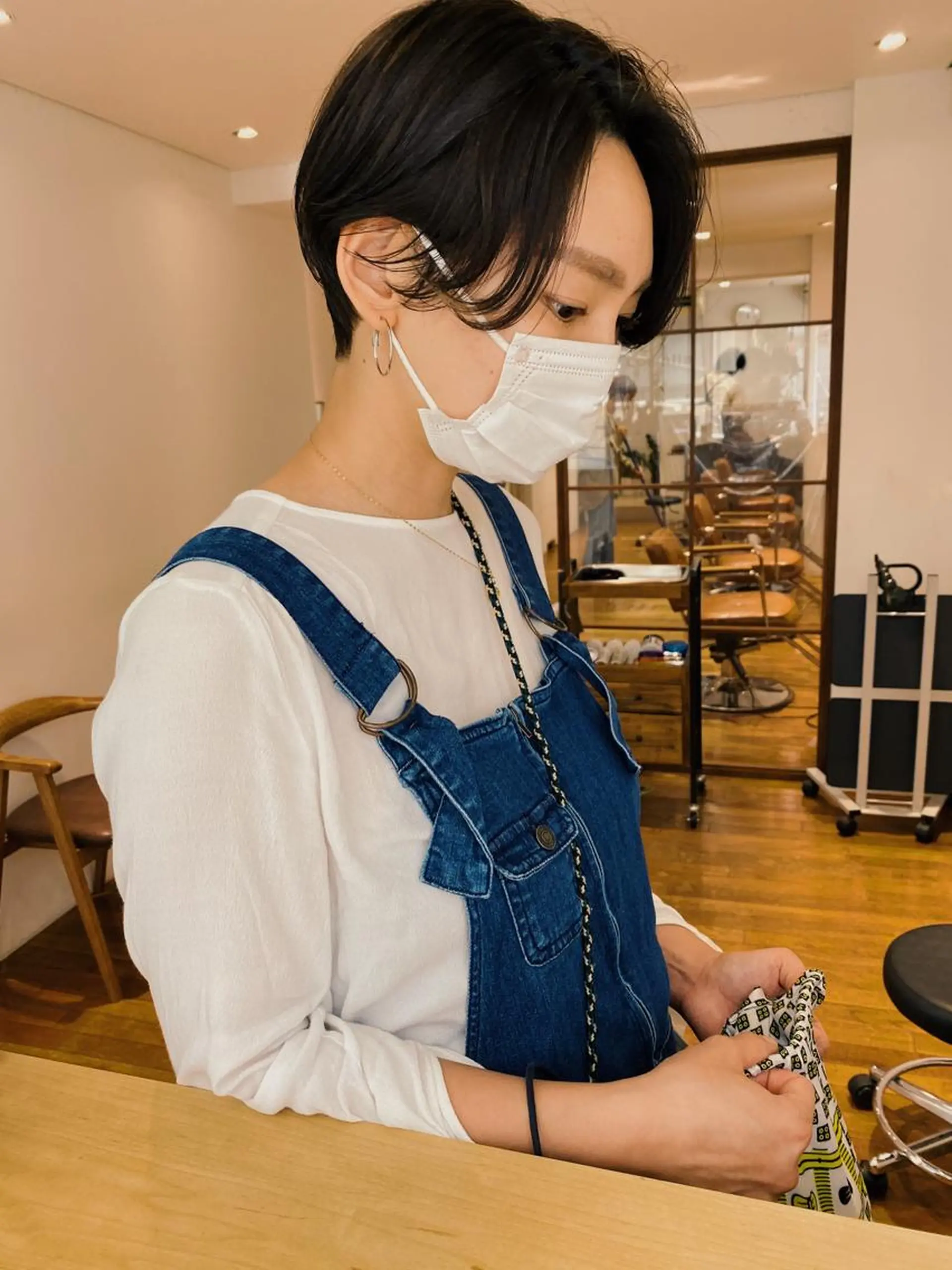 ショート カラー カット ヘアカラー トリートメント IVORY.所属・🟩白髪ぼかし/ボブ /ショートヘア/大司のヘアスタイル