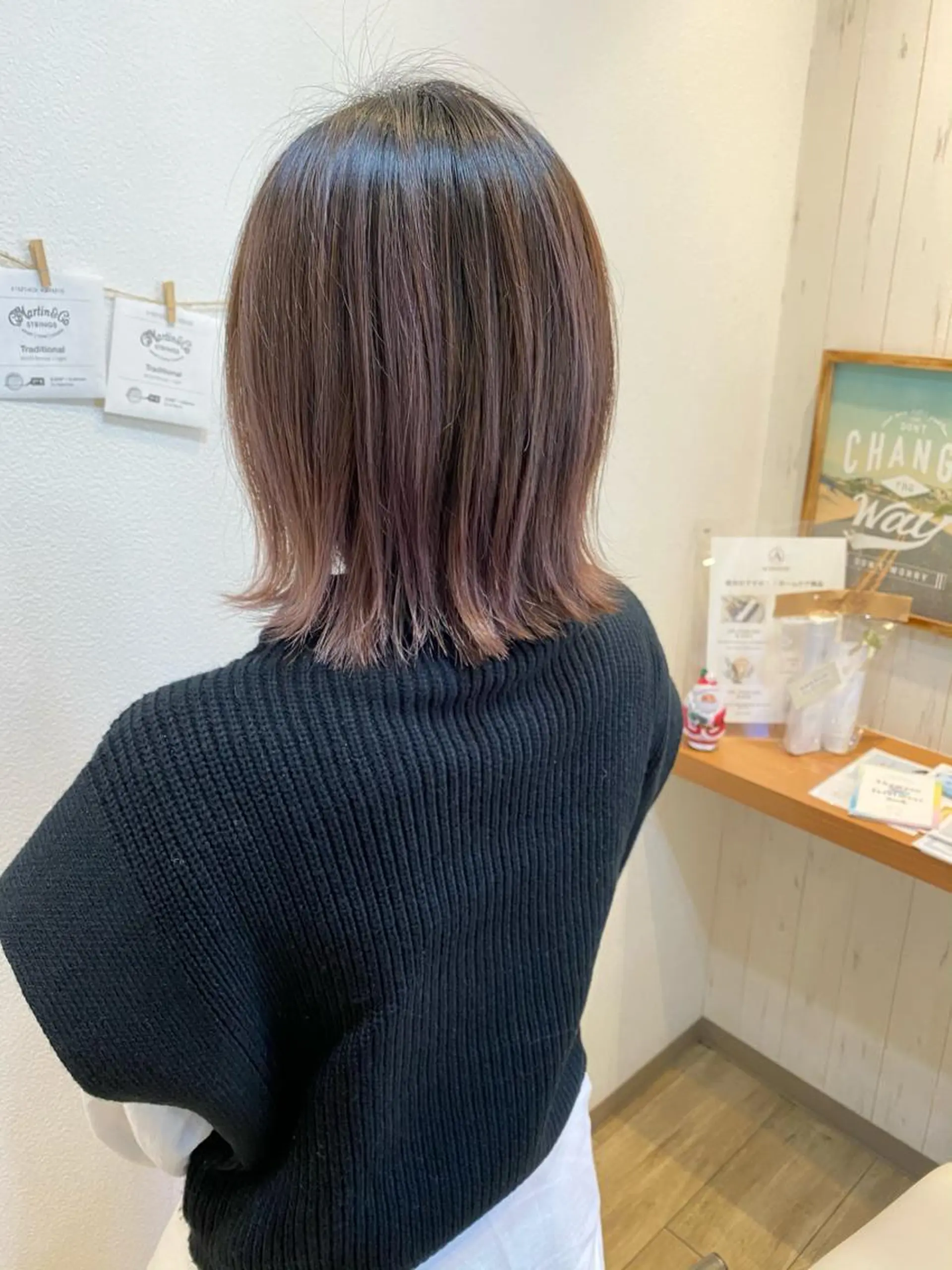 ミディアム カラー ショート、ボブ シマダマサトのヘアスタイル