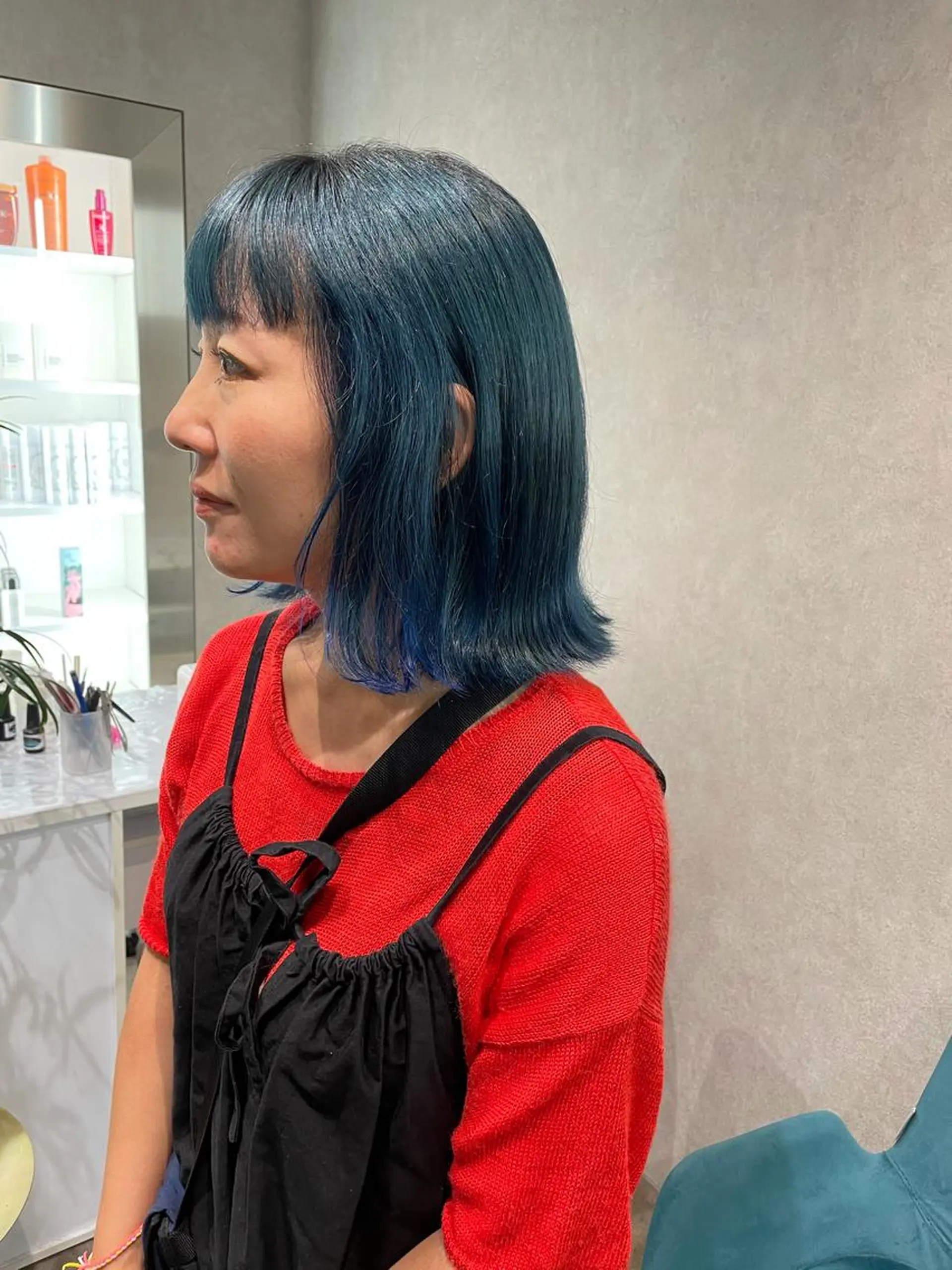 ミディアム カラー ブリーチ ケアブリーチ ヘアカラー ナチュラル透明感🌱 小山美樹子のヘアスタイル