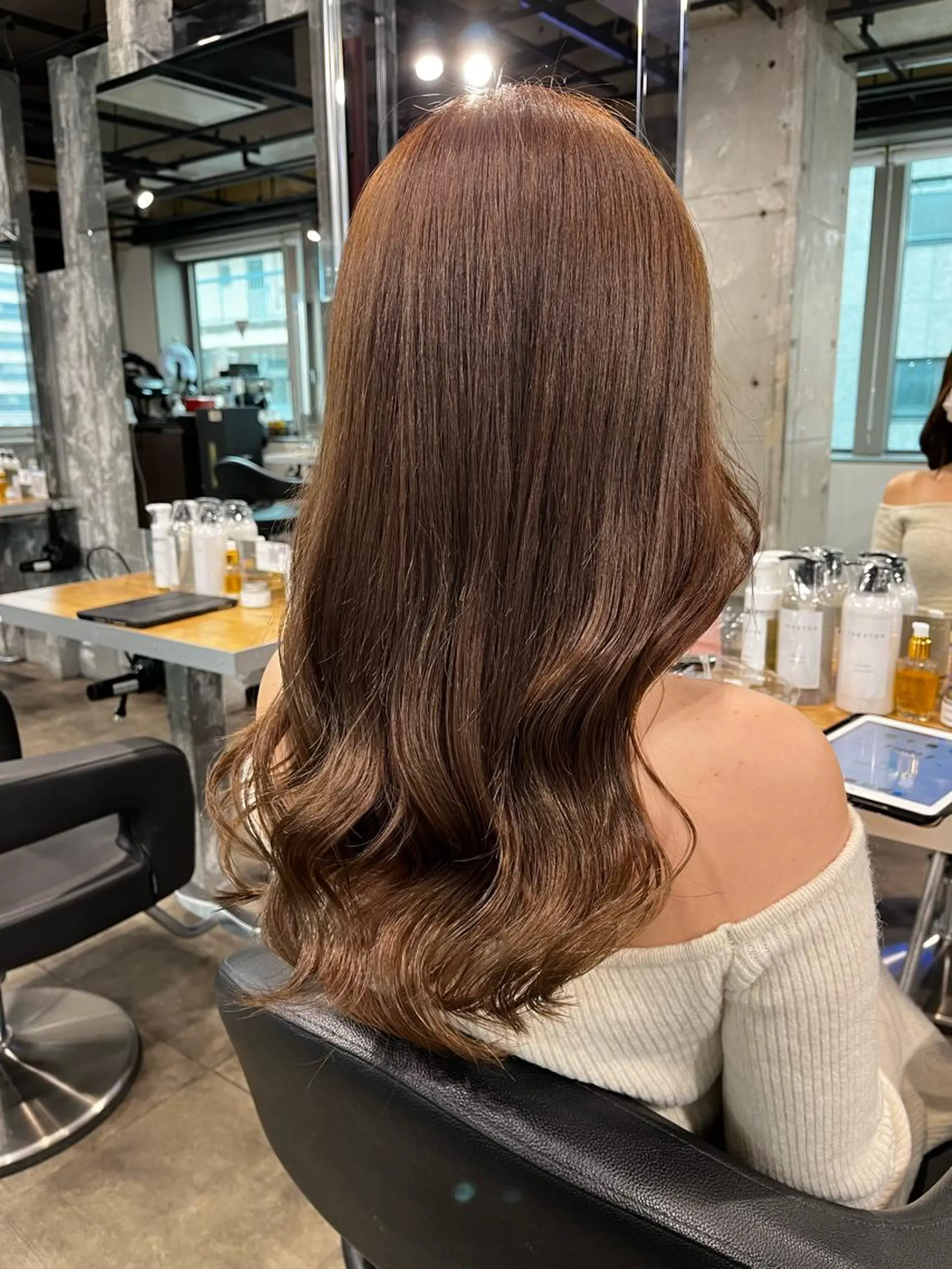 ロング ヘアカラー トリートメント I S所属・🌿透明感カラー‪ 縮毛矯正✨かずきのヘアスタイル