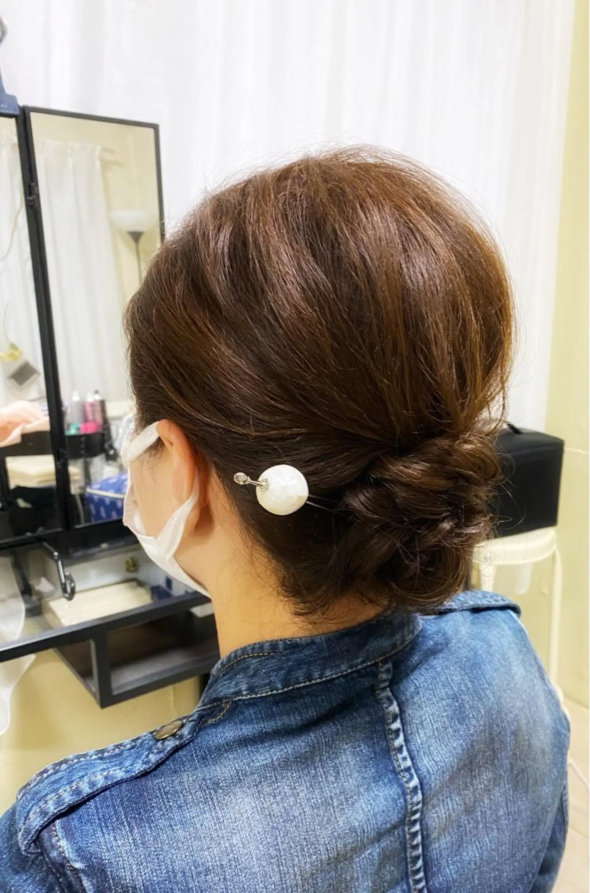 ミディアム ヘアアレンジ 着物ヘア 髪飾り fots. 愛美のエステ・リラクイメージ