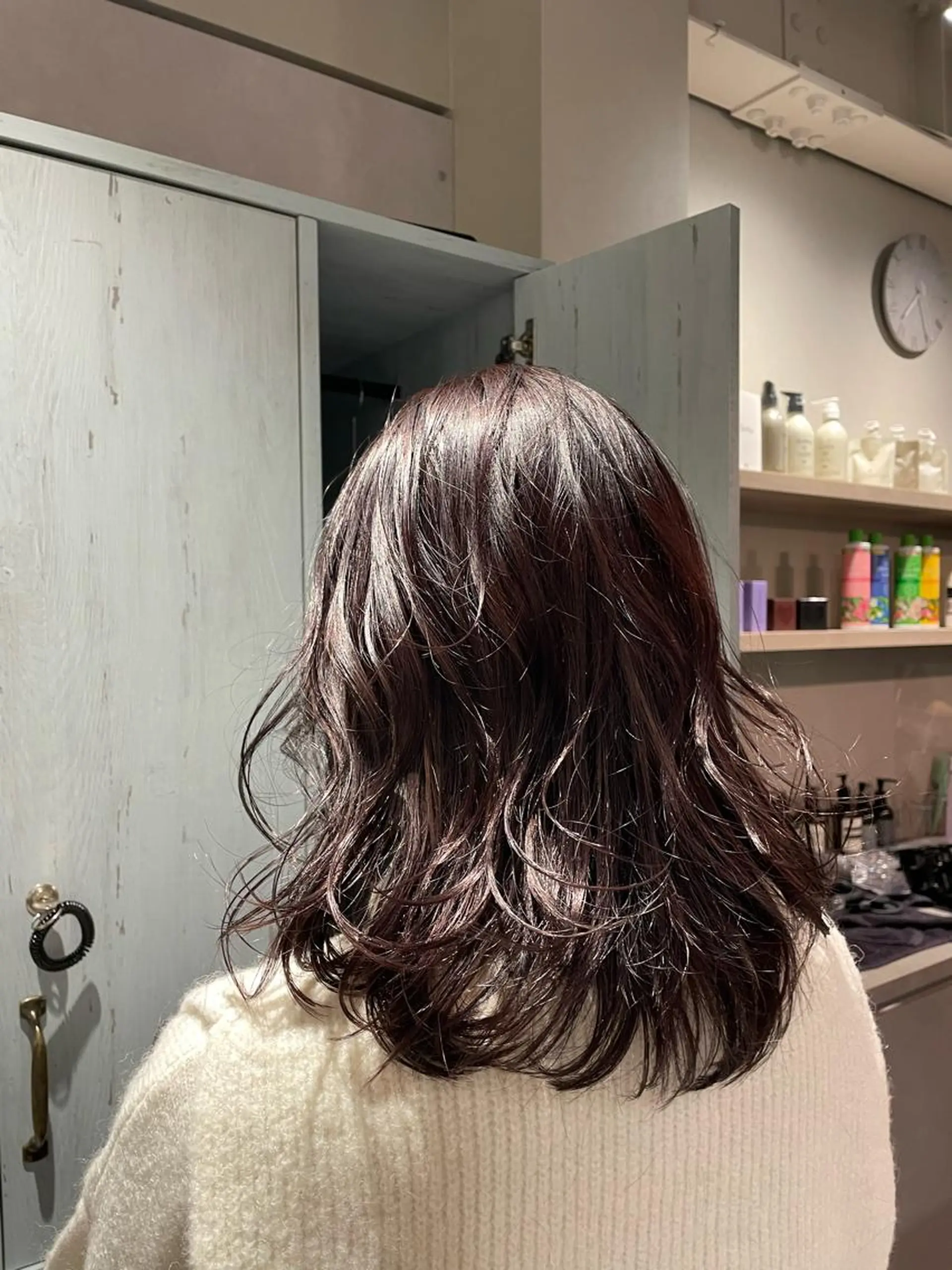 セミロング カラー バレイヤージュ ベージュカラー ブロンド デザインカラー グラデーションカラー カット ヘアカラー トリートメント 韓国風/オシャレ /縮毛矯正/滝口琴未のヘアスタイル