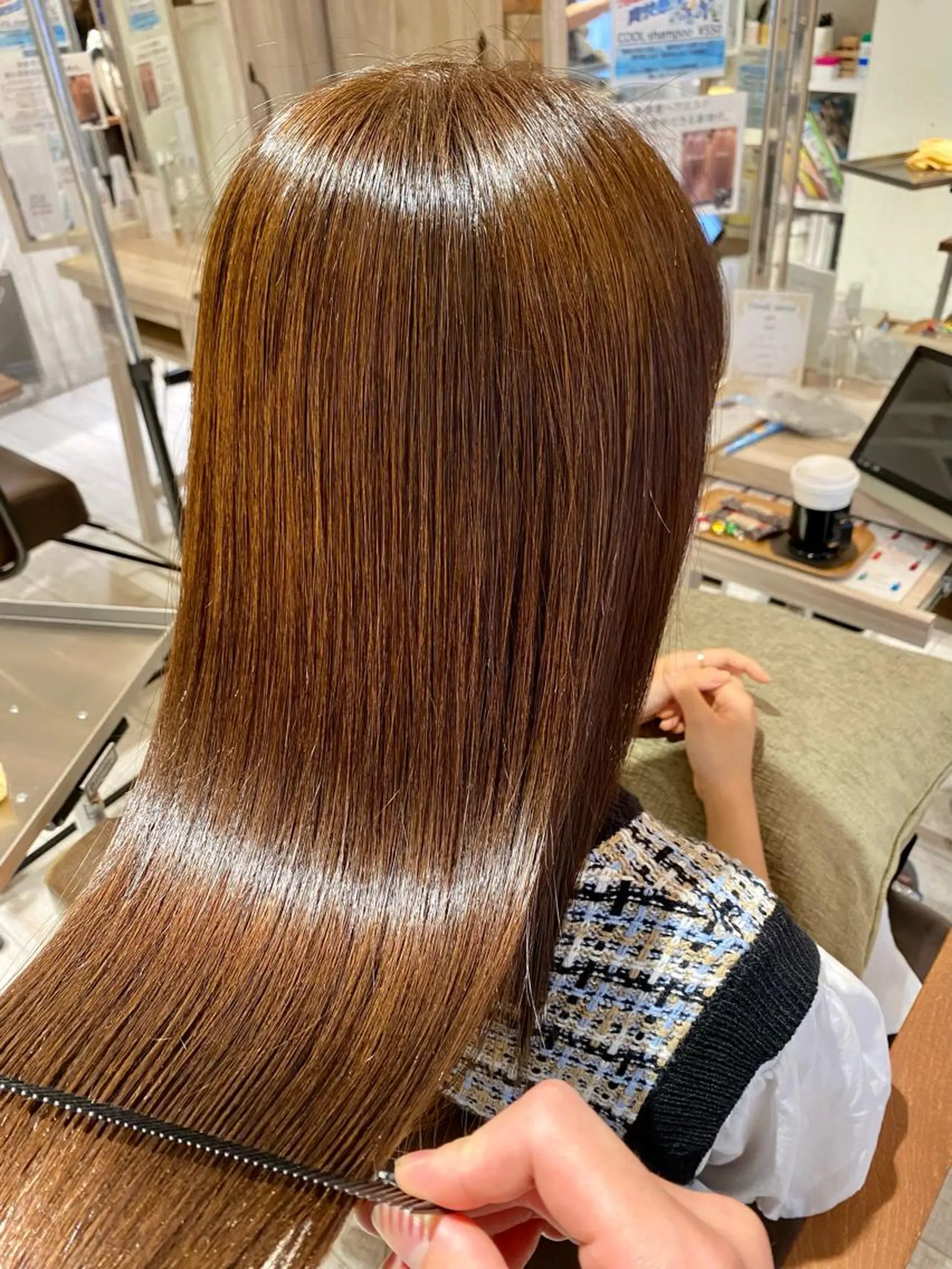 ロング 伸ばしかけ 髪質改善 トリートメント SALOWIN調布店所属・ツヤ髪師 kichiのヘアスタイル