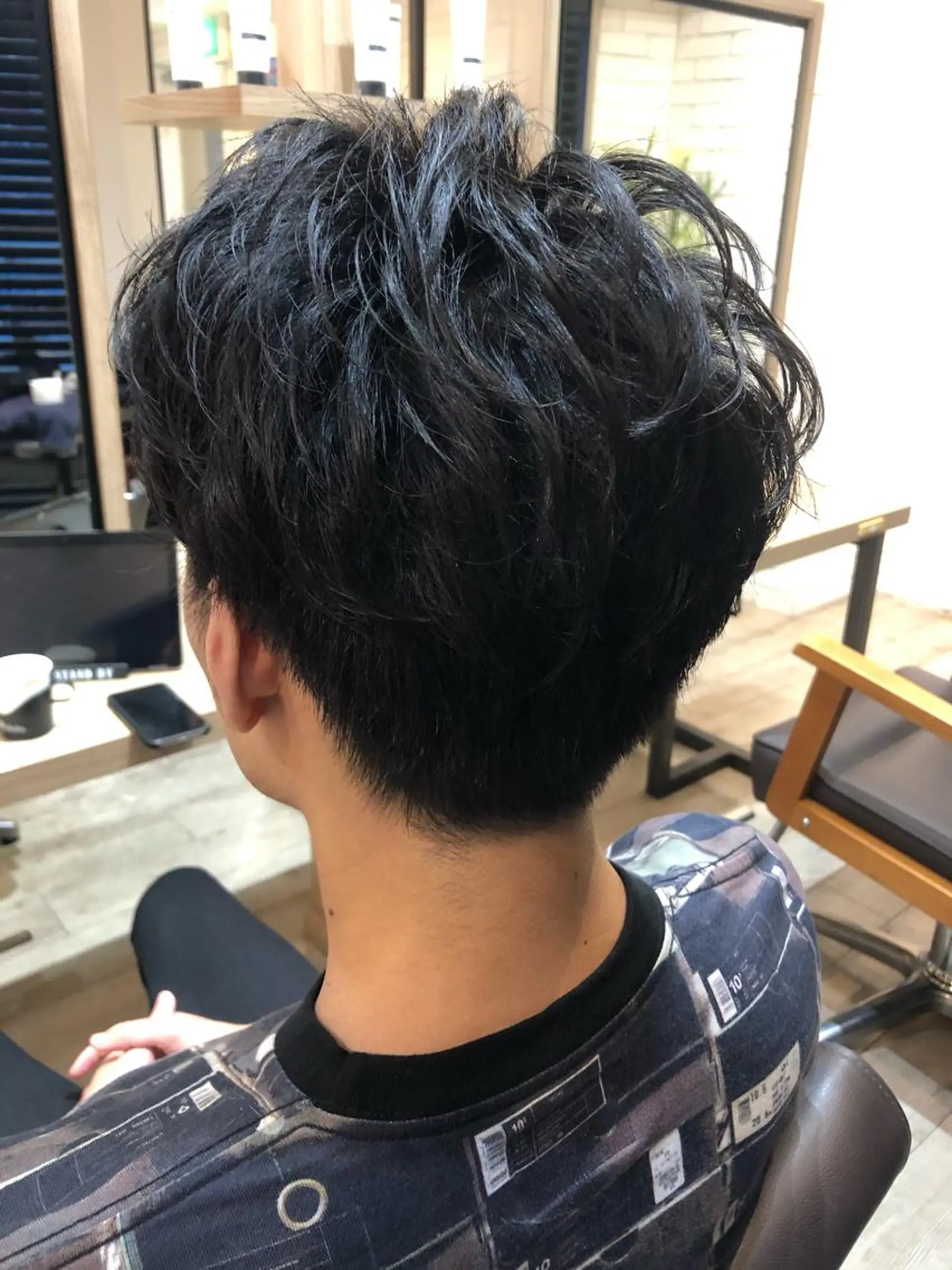 ショート パーマ メンズ 柏/春日竜次 /髪質改善縮毛矯正のヘアスタイル